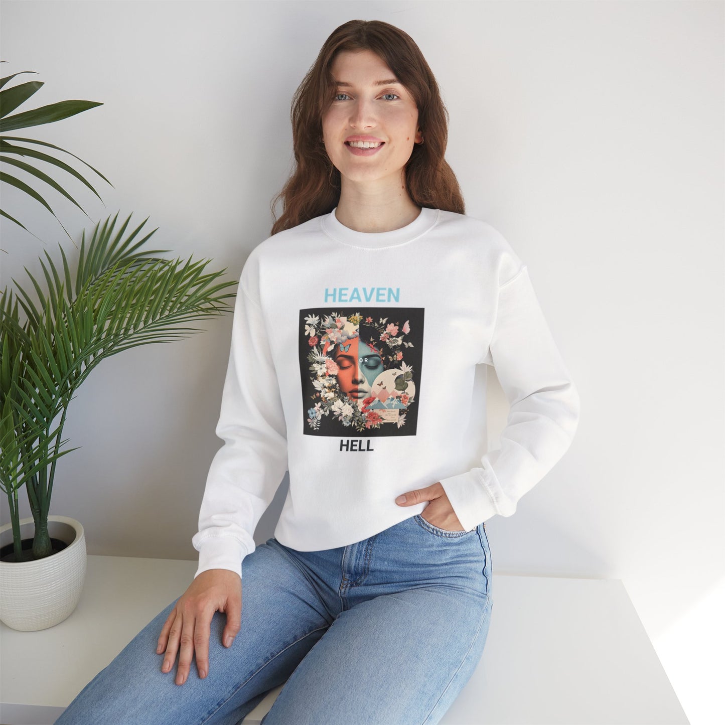 Women's Sweatshirt Heaven or Hell - Sweatshirt