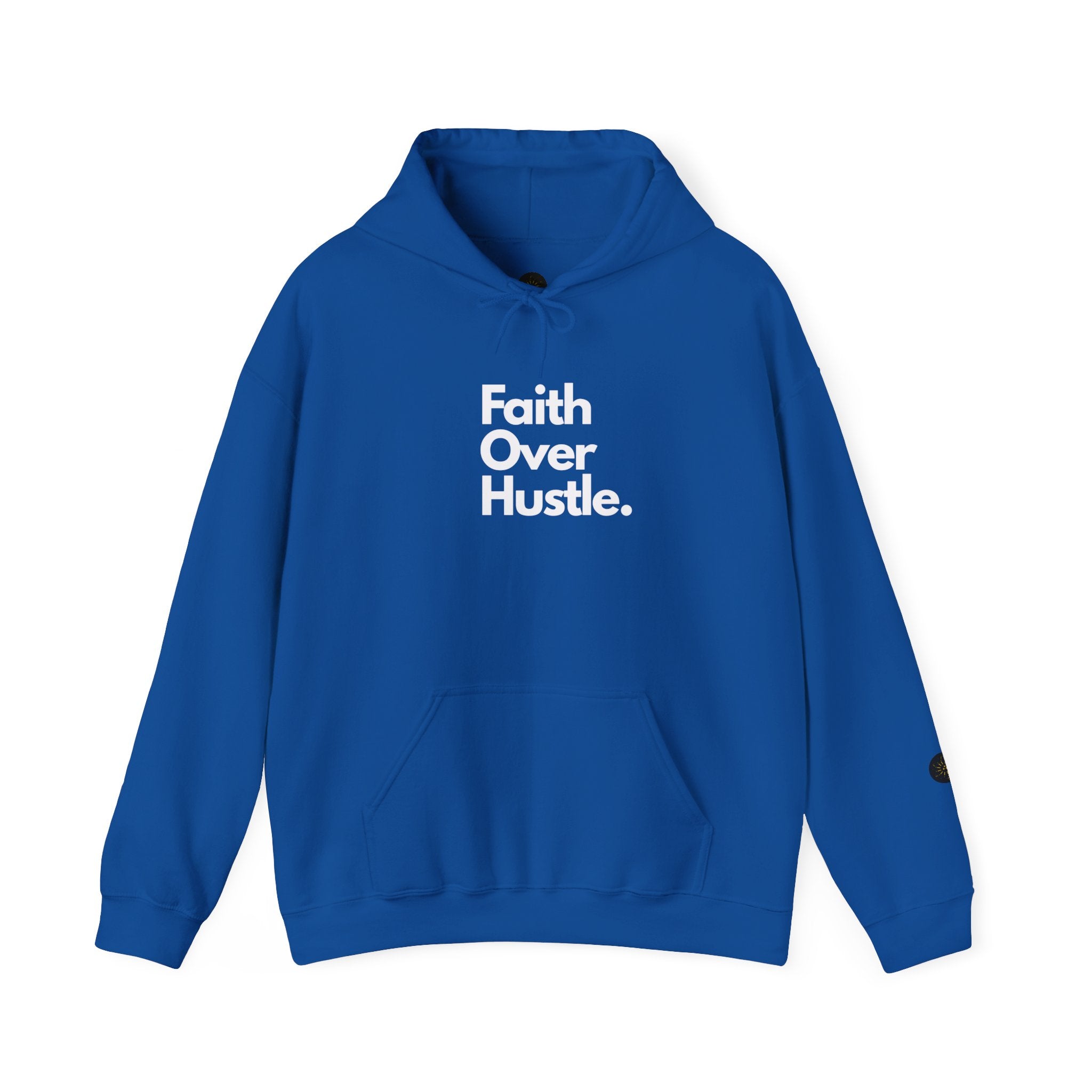 Faith Over Hustle Hoodie — Inspirational Christian Pullover