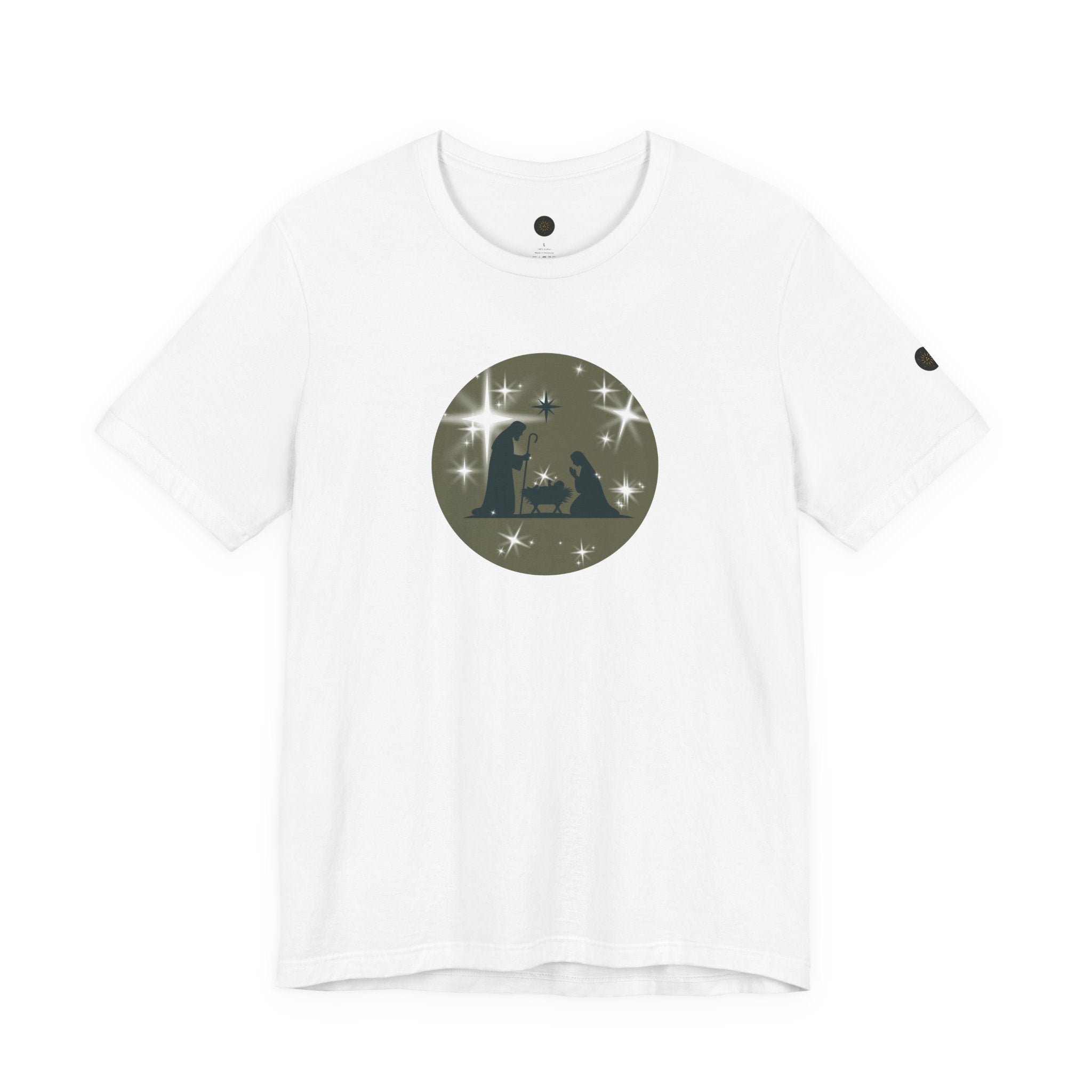 Christian Christmas Tee | Unisex Jersey Short Sleeve Tee, Holiday Apparel, Religious Gift, Family Christmas Shirt, Winter Fashion, Nativity