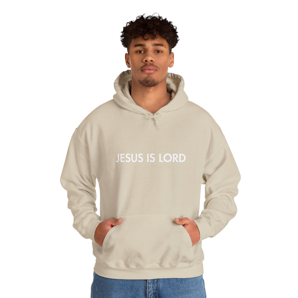 Hoodie - Jesus is Lord Men's Heavy Blend™ Hoodie for Spiritual Everyday Comfort