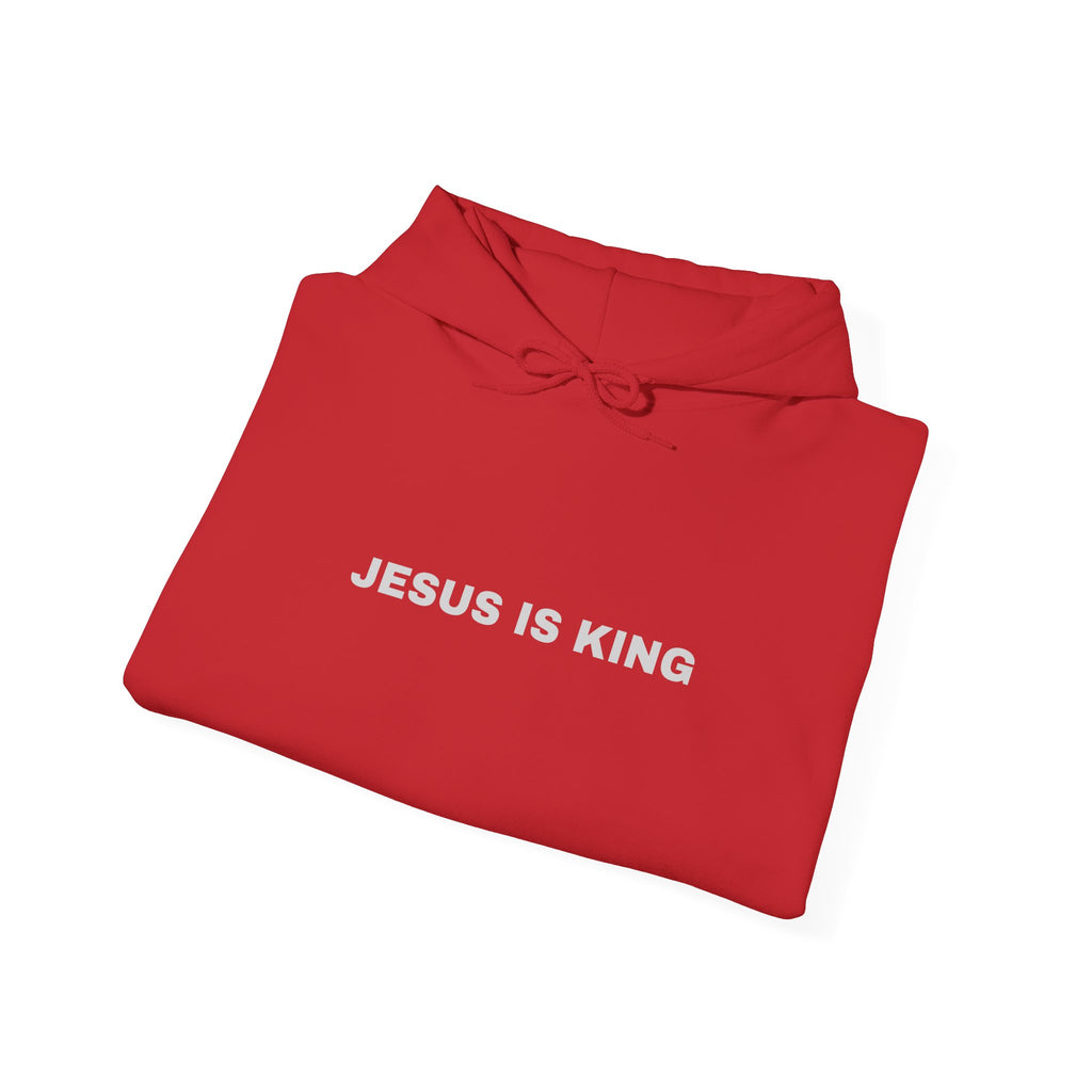 Jesus is King Hoodie - Men's Heavy Blend™ Hoodie for Spiritual Everyday Comfort
