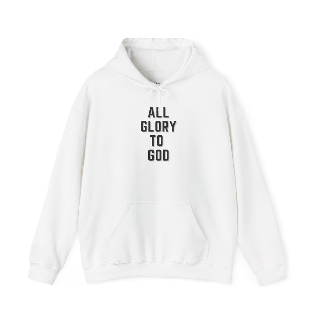 Religious Hooded Sweatshirt - All Glory to God
