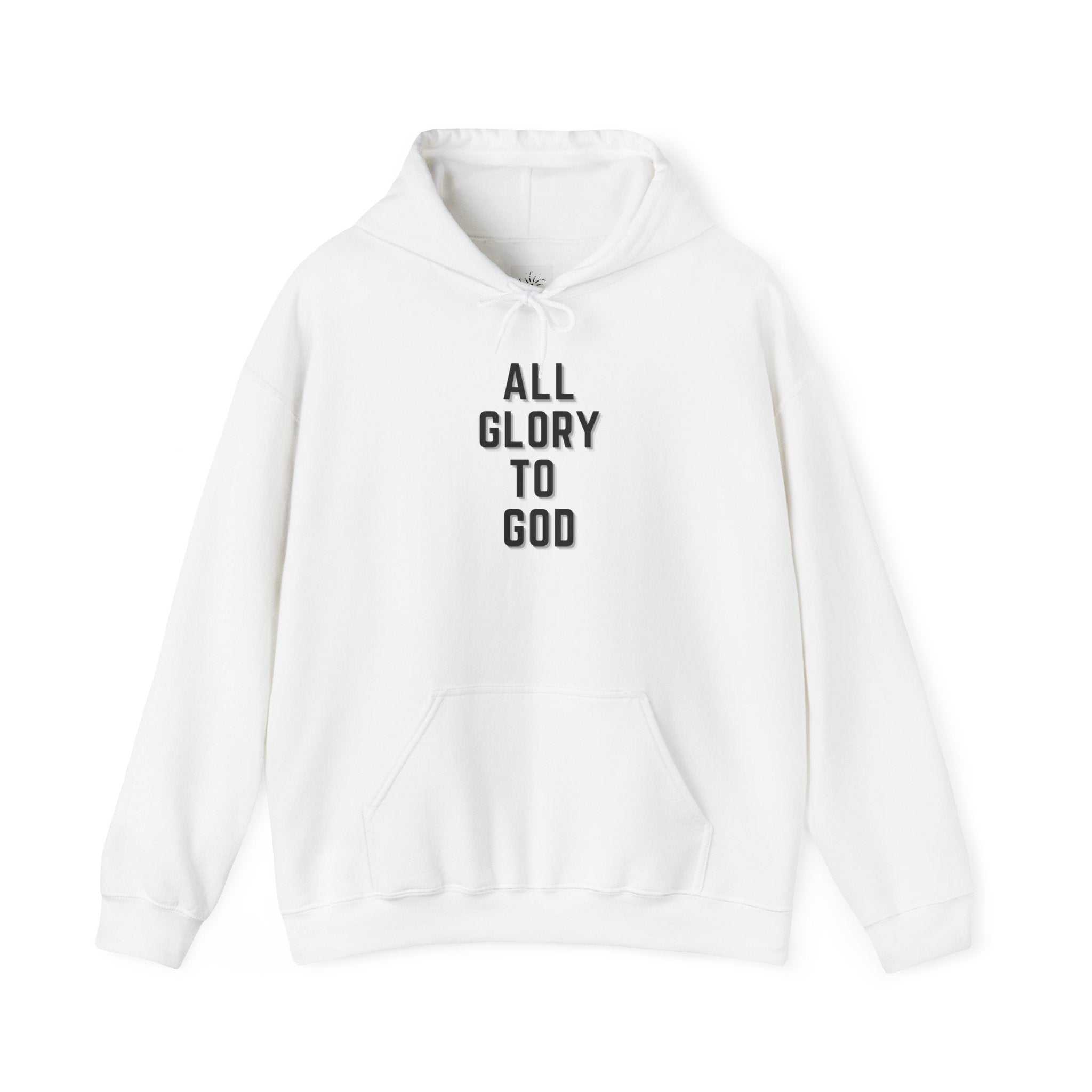 Religious Hooded Sweatshirt - All Glory to God
