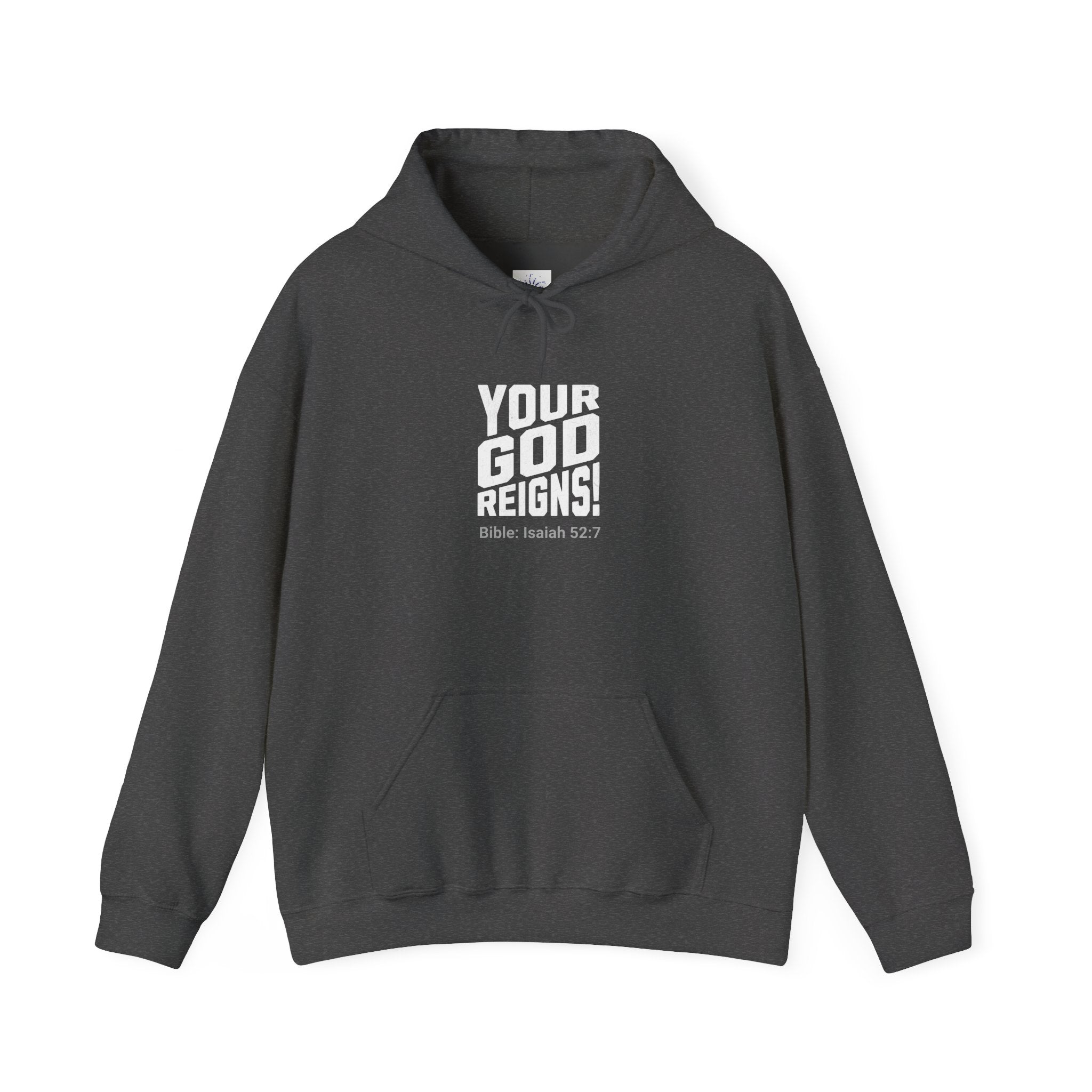 Isaiah 52:7 Your God reigns Men's Heavy Blend™ Hoodie - Cozy Casual Wear for Any Occasion, Spiritual Gift, Everyday Comfort, Unique Graphic [...]