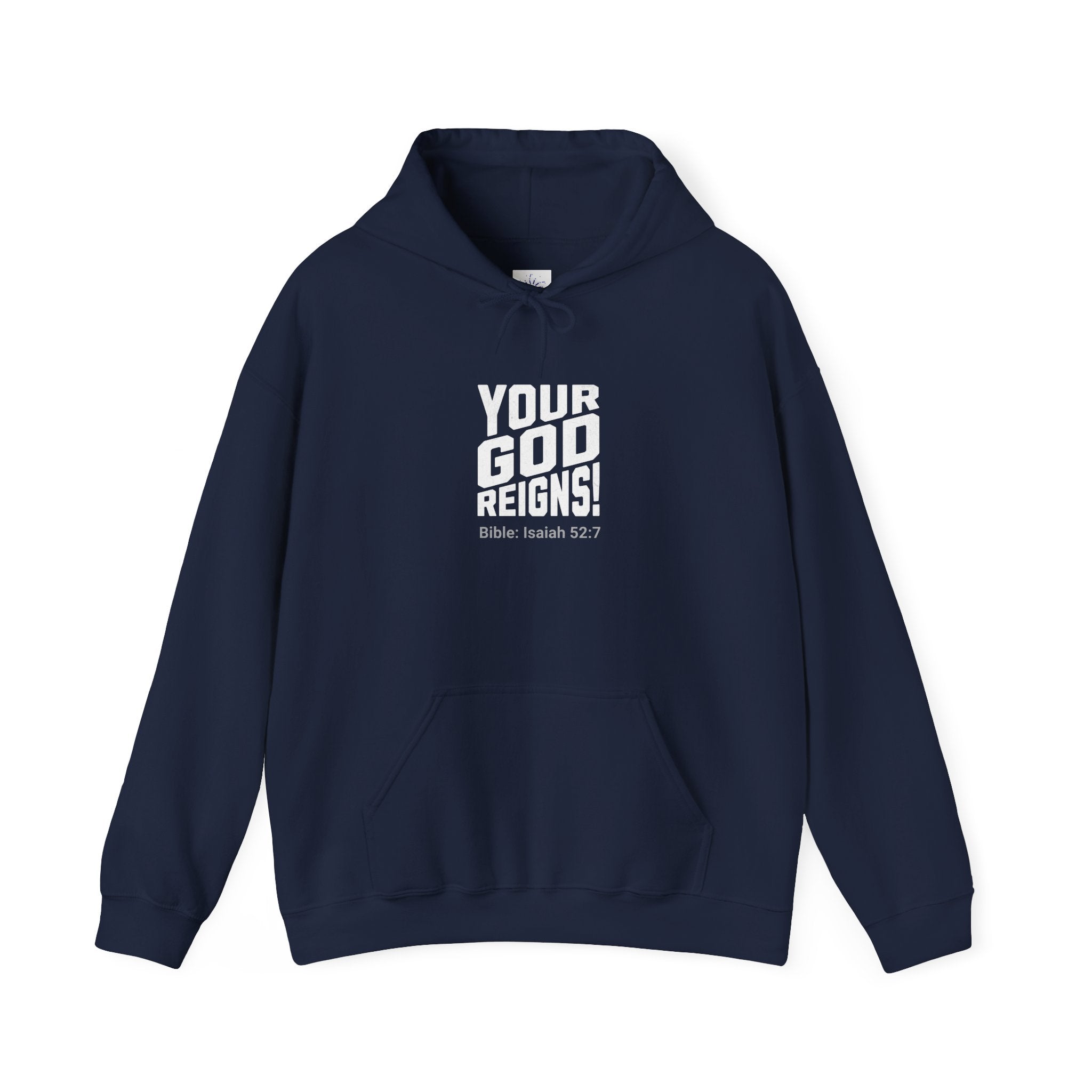 Isaiah 52:7 Your God reigns Men's Heavy Blend™ Hoodie - Cozy Casual Wear for Any Occasion, Spiritual Gift, Everyday Comfort, Unique Graphic [...]