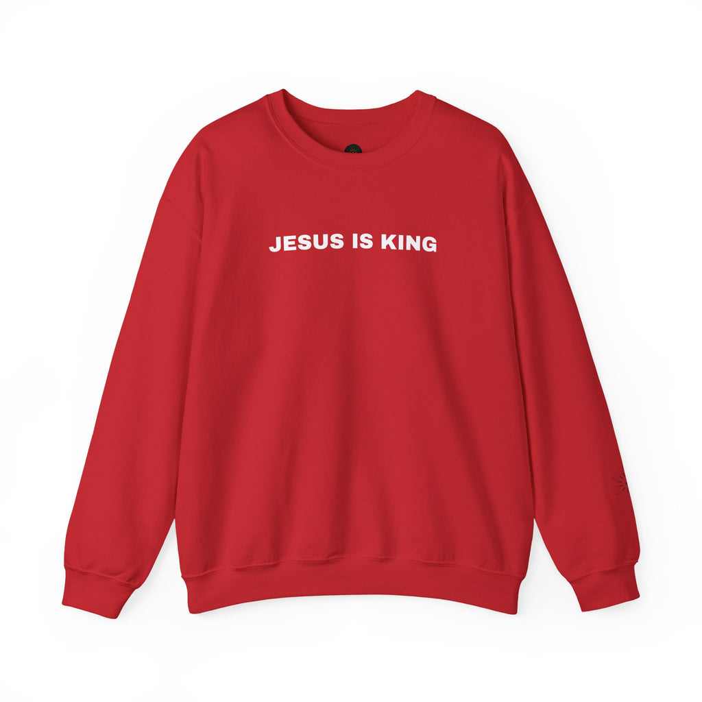 Jesus Is King - Christian Mens Sweatshirt