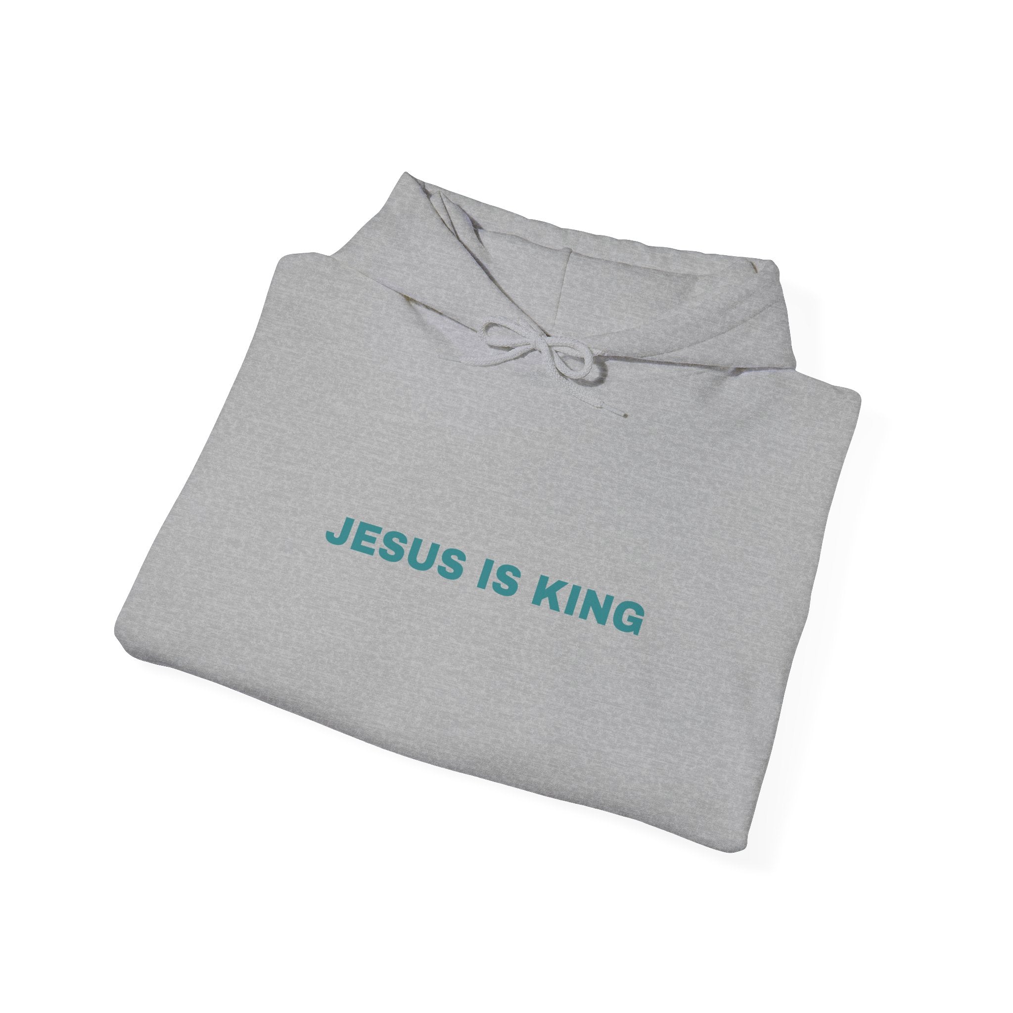 Jesus is King Hoodie - Men's Heavy Blend™ Hoodie for Spiritual Everyday Comfort