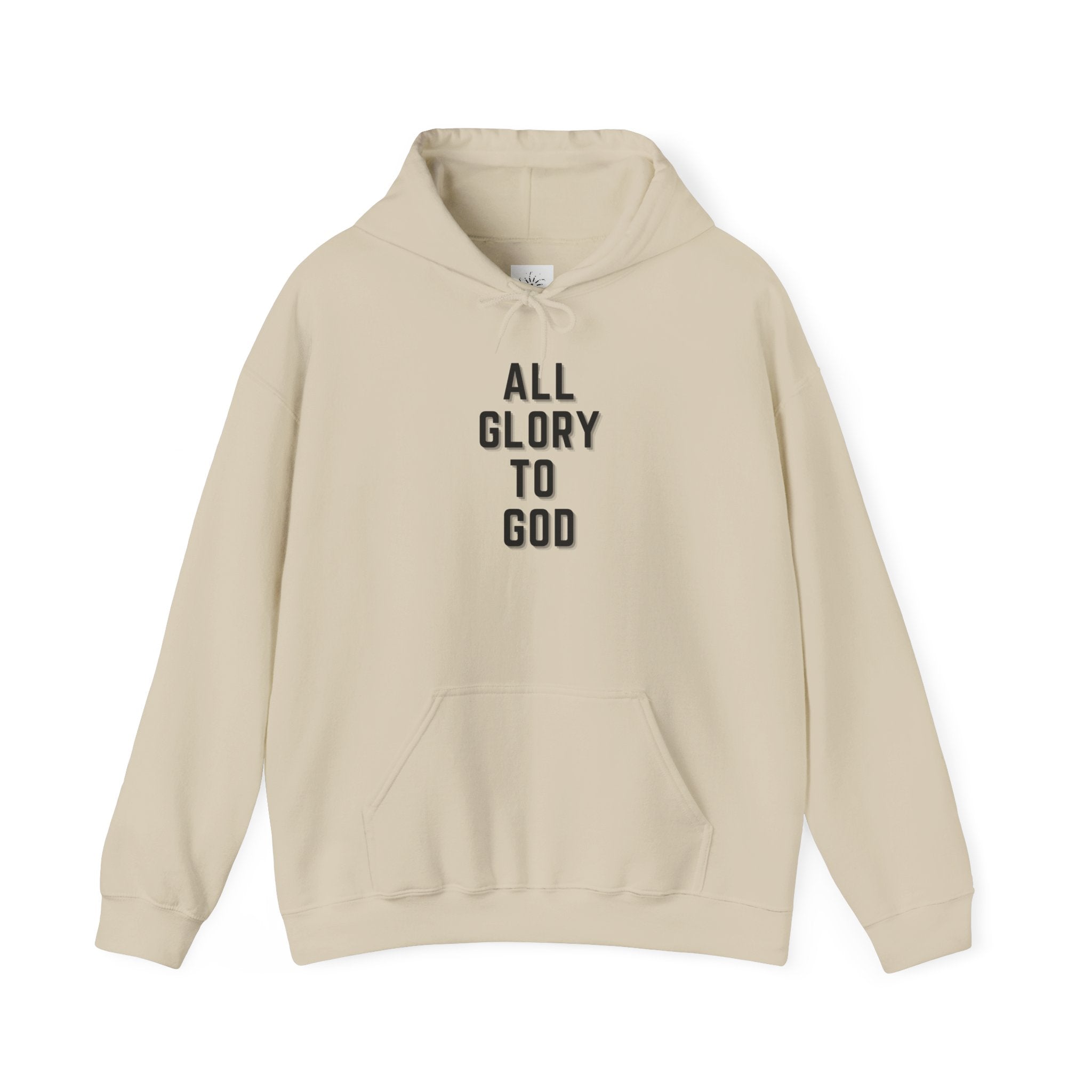 Religious Hooded Sweatshirt - All Glory to God