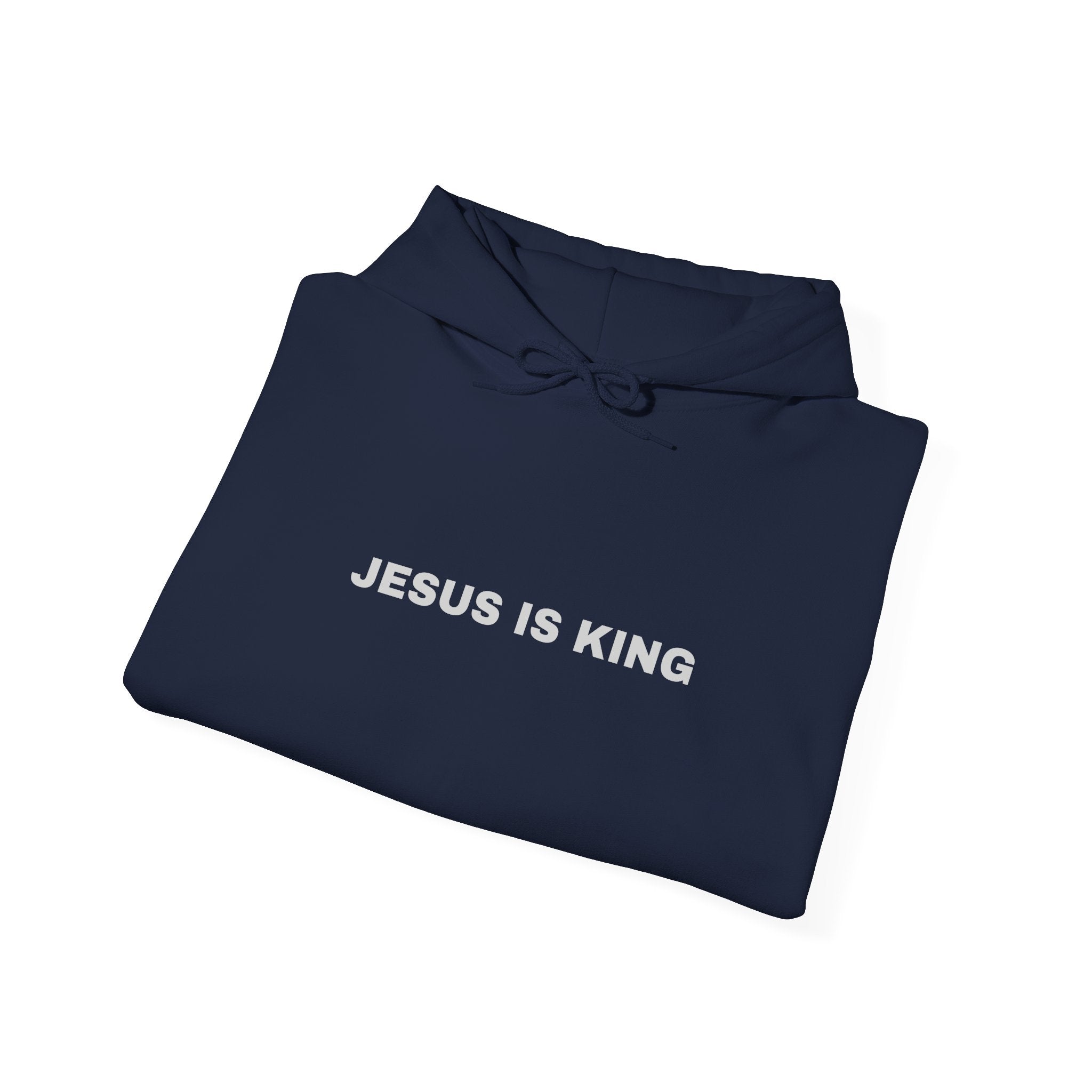 Jesus is King Hoodie - Men's Heavy Blend™ Hoodie for Spiritual Everyday Comfort