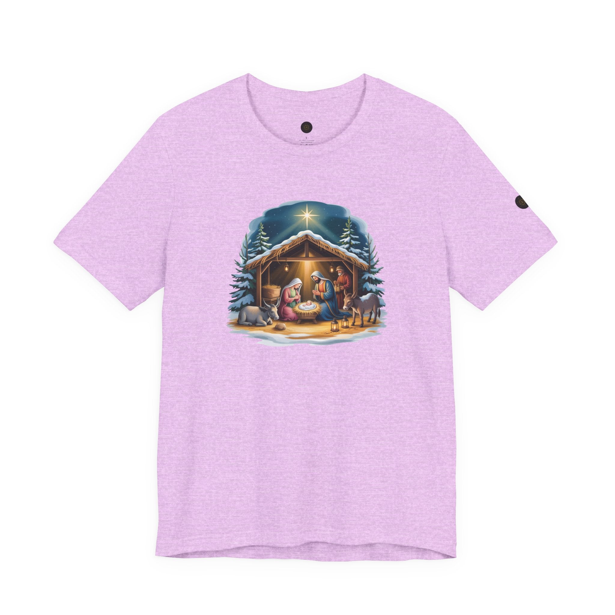 Nativity Scene Christmas Tee | Holiday Apparel, Religious Gift, Family Christmas Shirt, Winter Fashion, Nativity Scene Tee