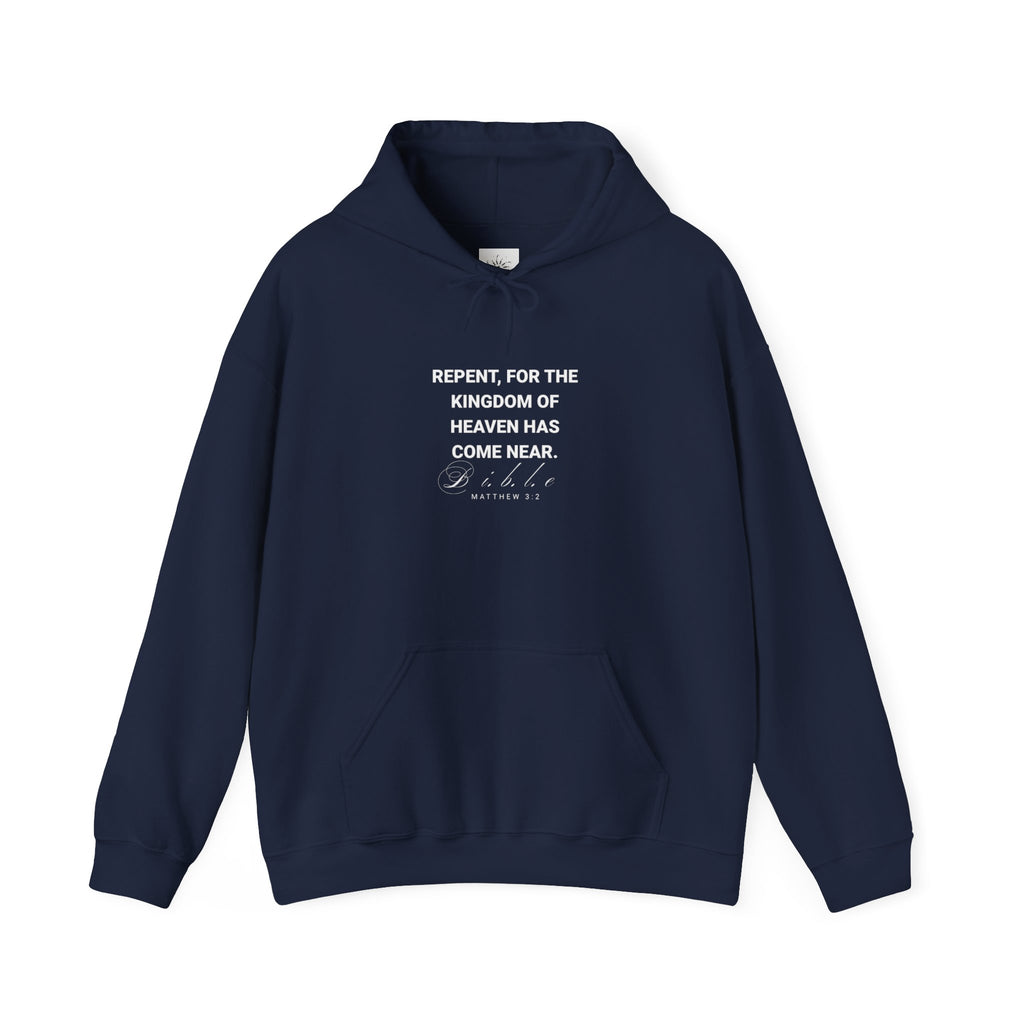 Men's Hoodie - Matthew 3:2 Bible Verse Heavy Blend™ Hooded Sweatshirt