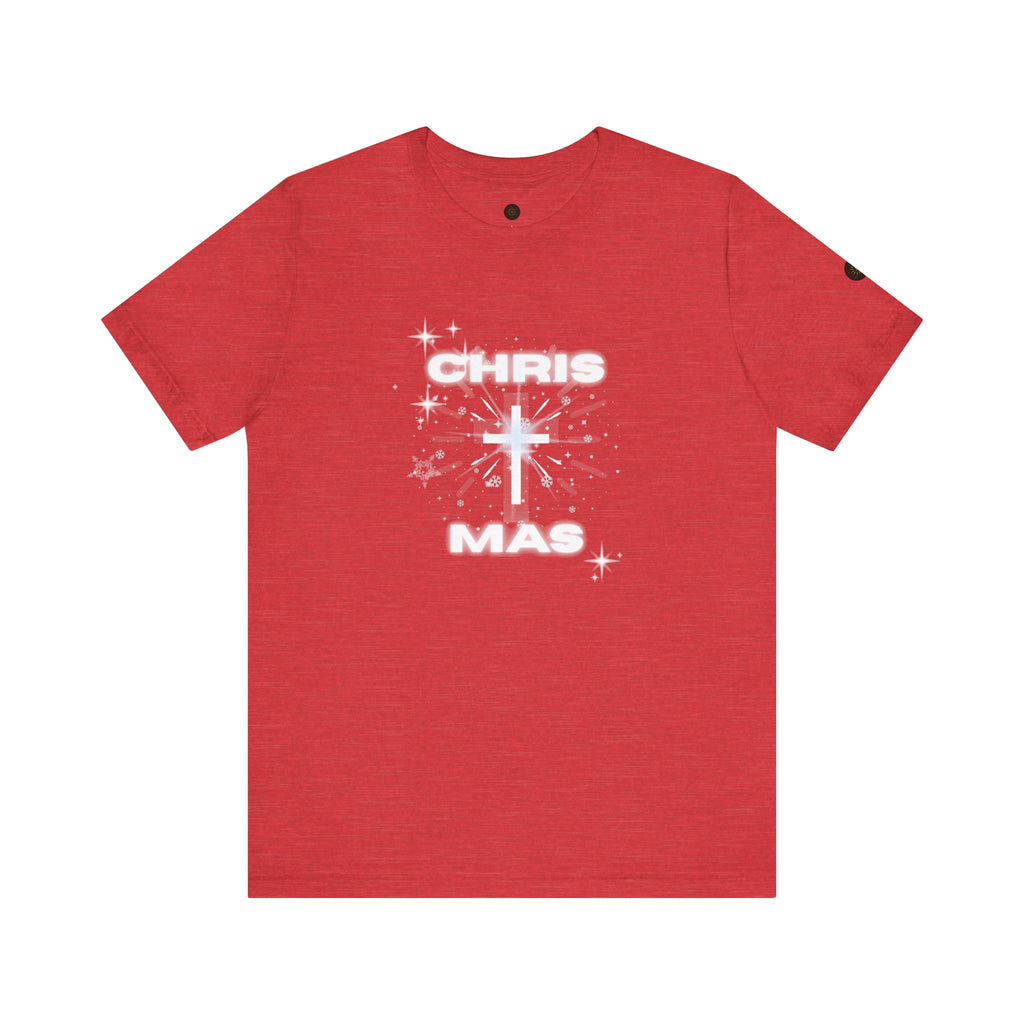 Christmas Tee, Holiday Apparel, Religious Gift, Family Christmas Shirt, Winter Fashion, Nativity Scene Tee - Unisex Jersey Short Sleeve Tee