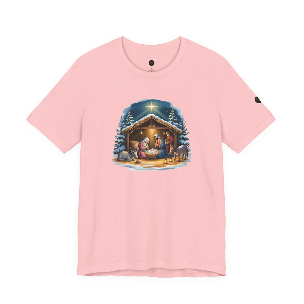 Nativity Scene Christmas Tee | Holiday Apparel, Religious Gift, Family Christmas Shirt, Winter Fashion, Nativity Scene Tee