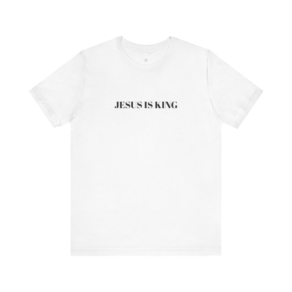 JESUS IS KING - Christian Men's Tee -  Jersey Short Sleeve T-Shirt