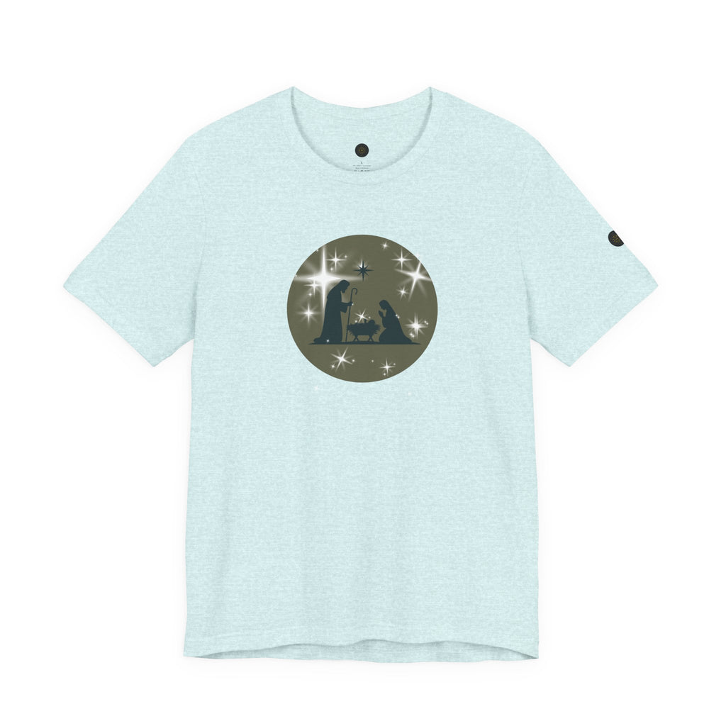 Christian Christmas Tee | Unisex Jersey Short Sleeve Tee, Holiday Apparel, Religious Gift, Family Christmas Shirt, Winter Fashion, Nativity