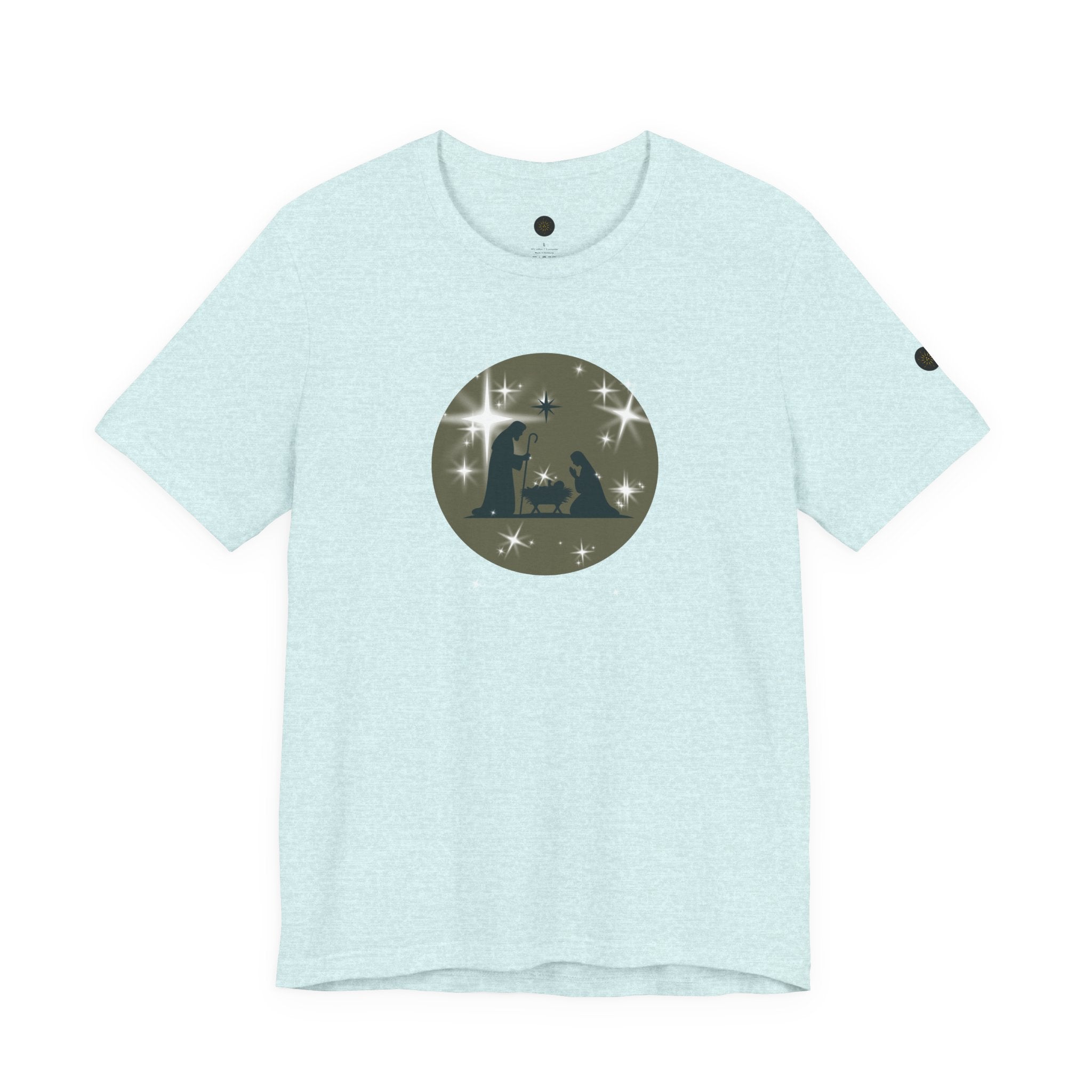 Christian Christmas Tee | Unisex Jersey Short Sleeve Tee, Holiday Apparel, Religious Gift, Family Christmas Shirt, Winter Fashion, Nativity