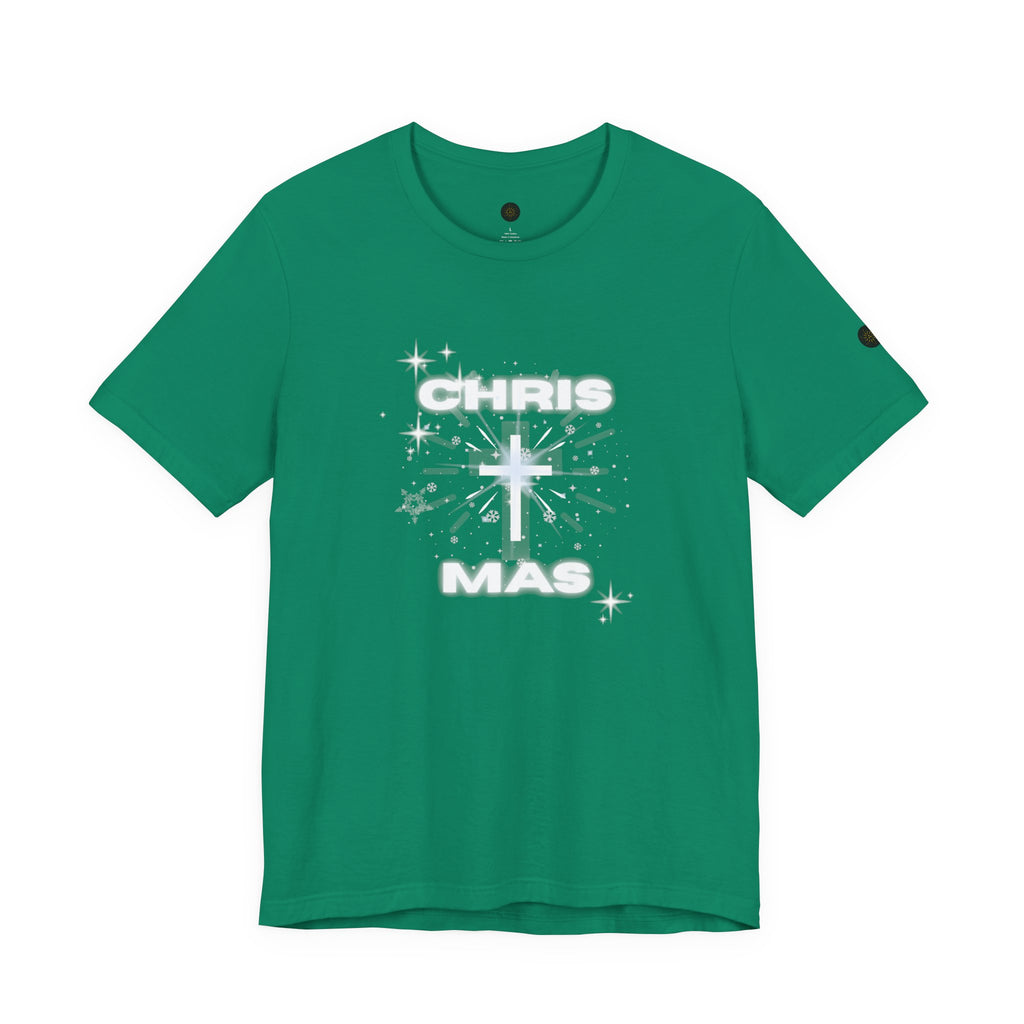 Christmas Tee, Holiday Apparel, Religious Gift, Family Christmas Shirt, Winter Fashion, Nativity Scene Tee - Unisex Jersey Short Sleeve Tee