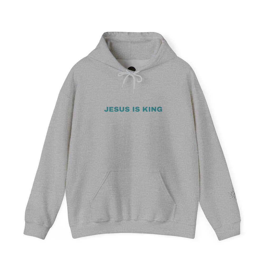 Jesus is King Hoodie - Men's Heavy Blend™ Hoodie for Spiritual Everyday Comfort