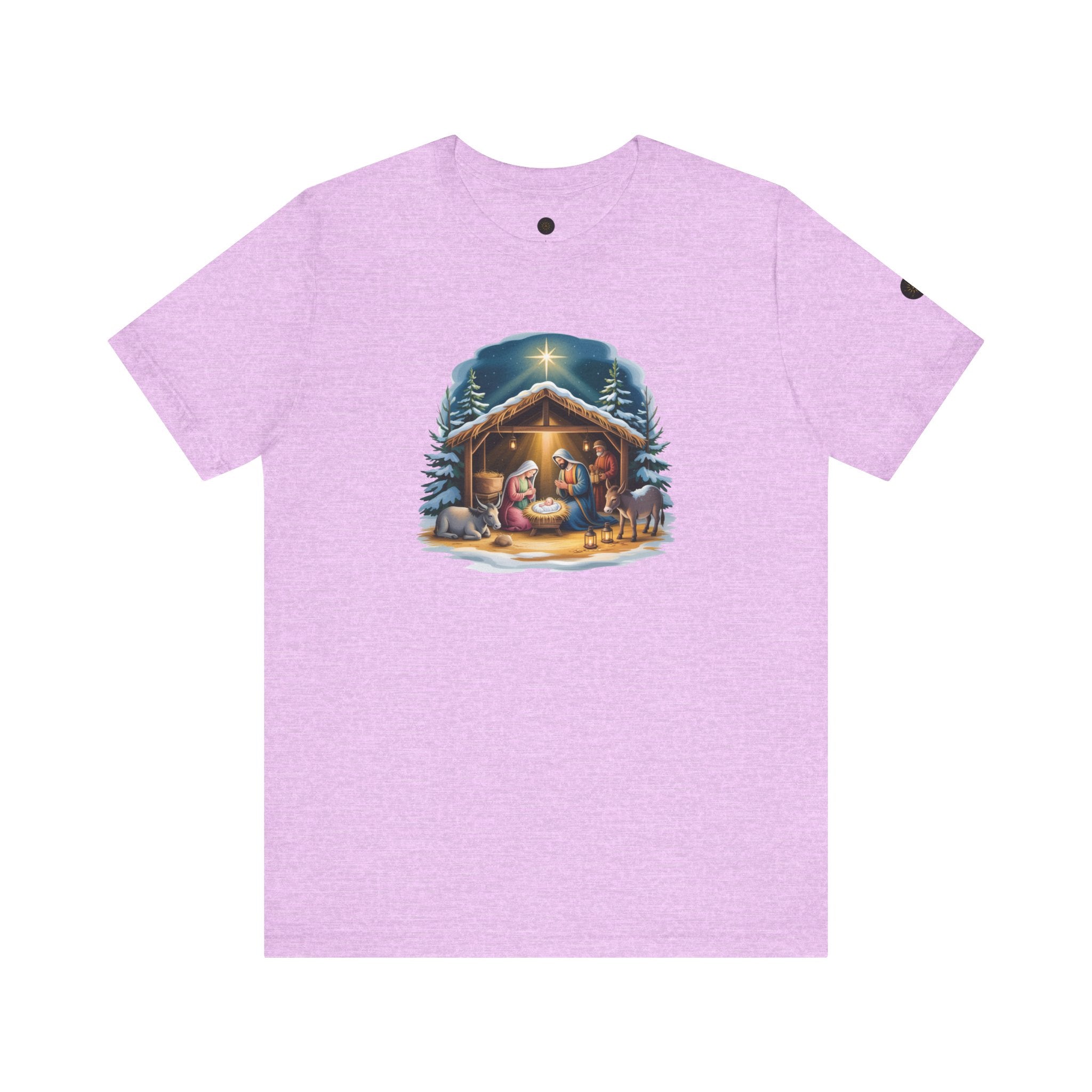 Nativity Scene Christmas Tee | Holiday Apparel, Religious Gift, Family Christmas Shirt, Winter Fashion, Nativity Scene Tee