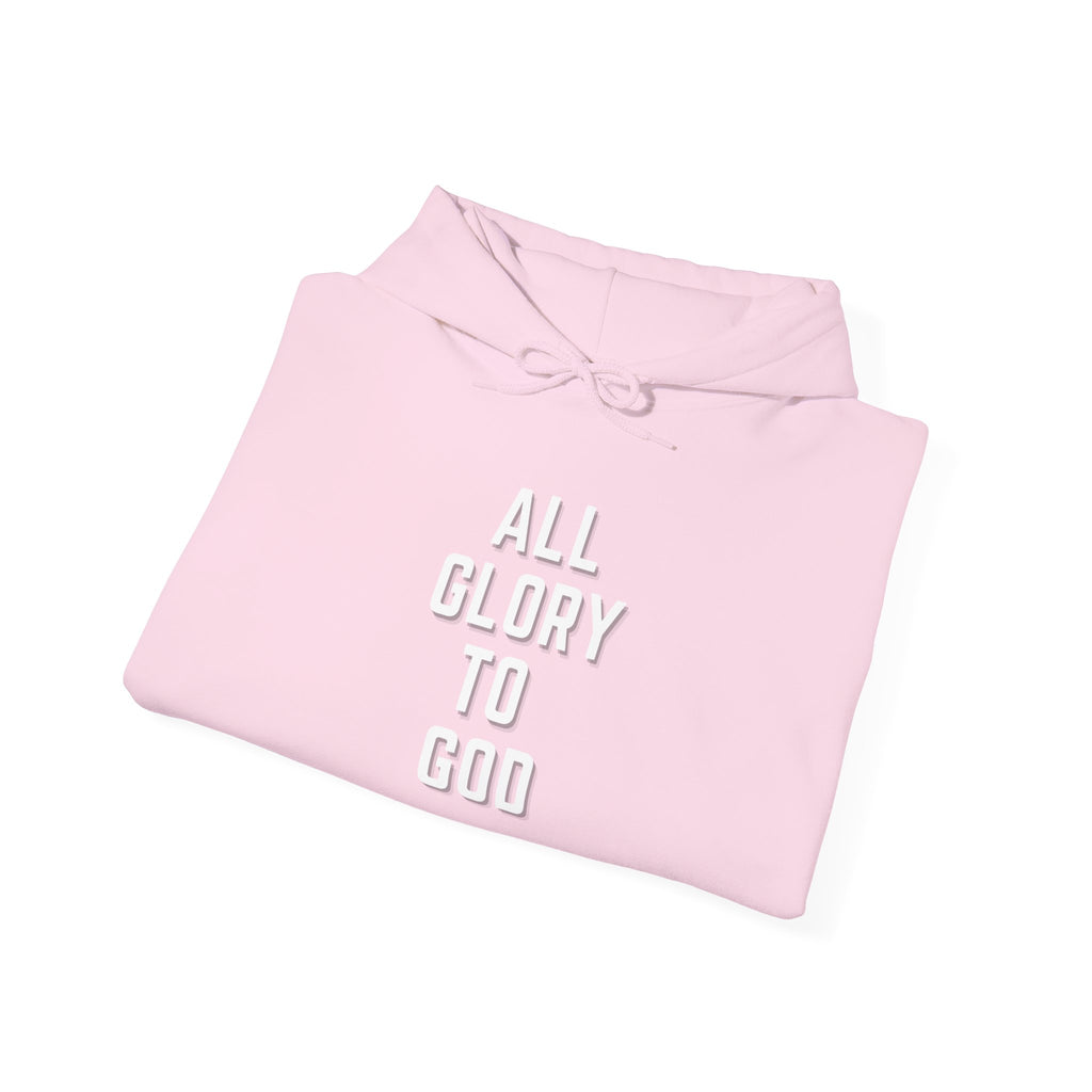 Religious Hooded Sweatshirt - All Glory to God