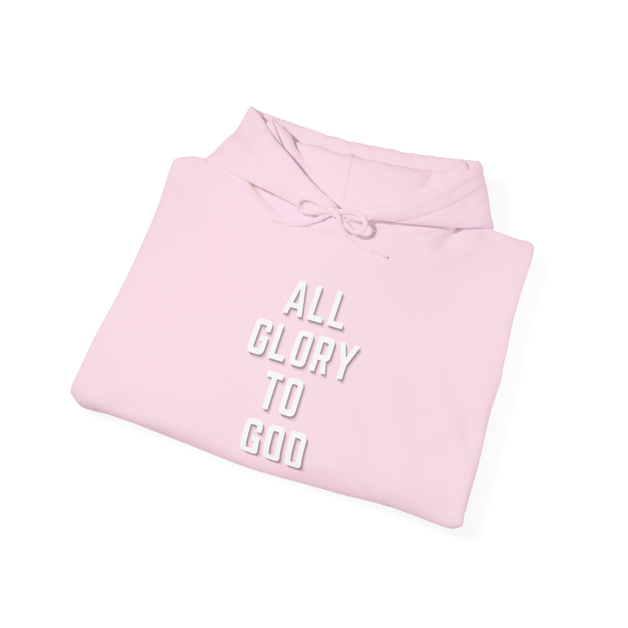 Religious Hooded Sweatshirt - All Glory to God