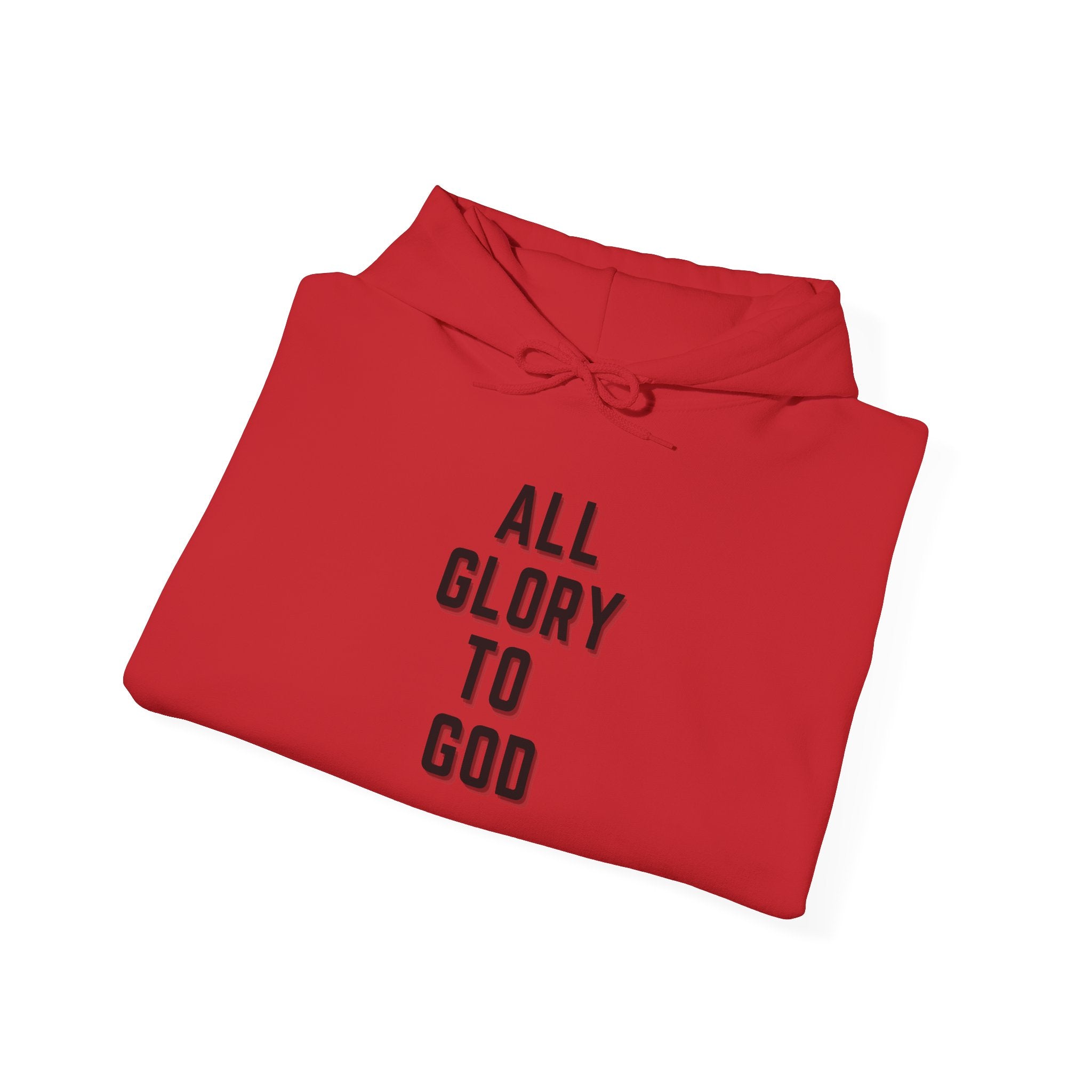 Religious Hooded Sweatshirt - All Glory to God