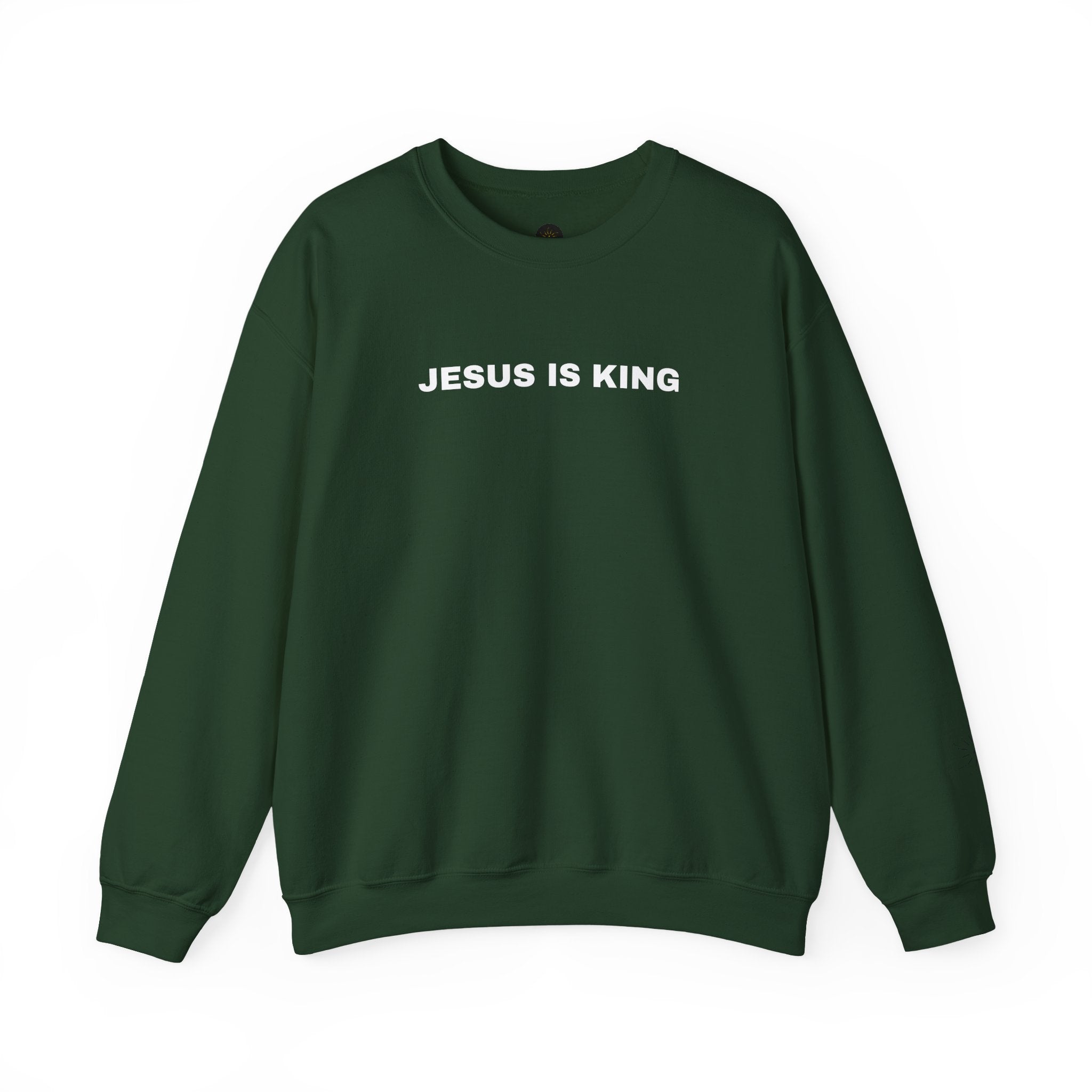 Jesus Is King - Christian Mens Sweatshirt