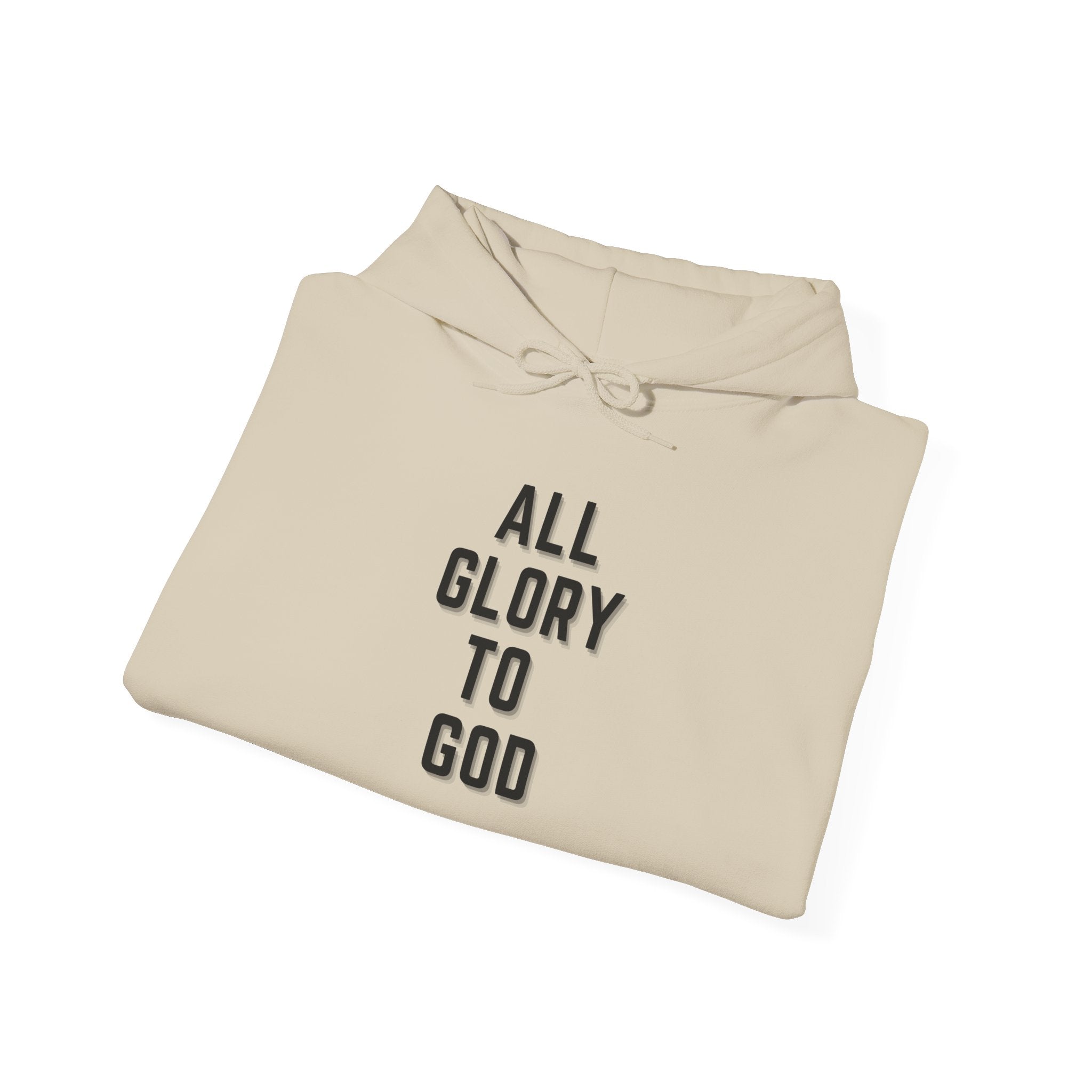 Religious Hooded Sweatshirt - All Glory to God