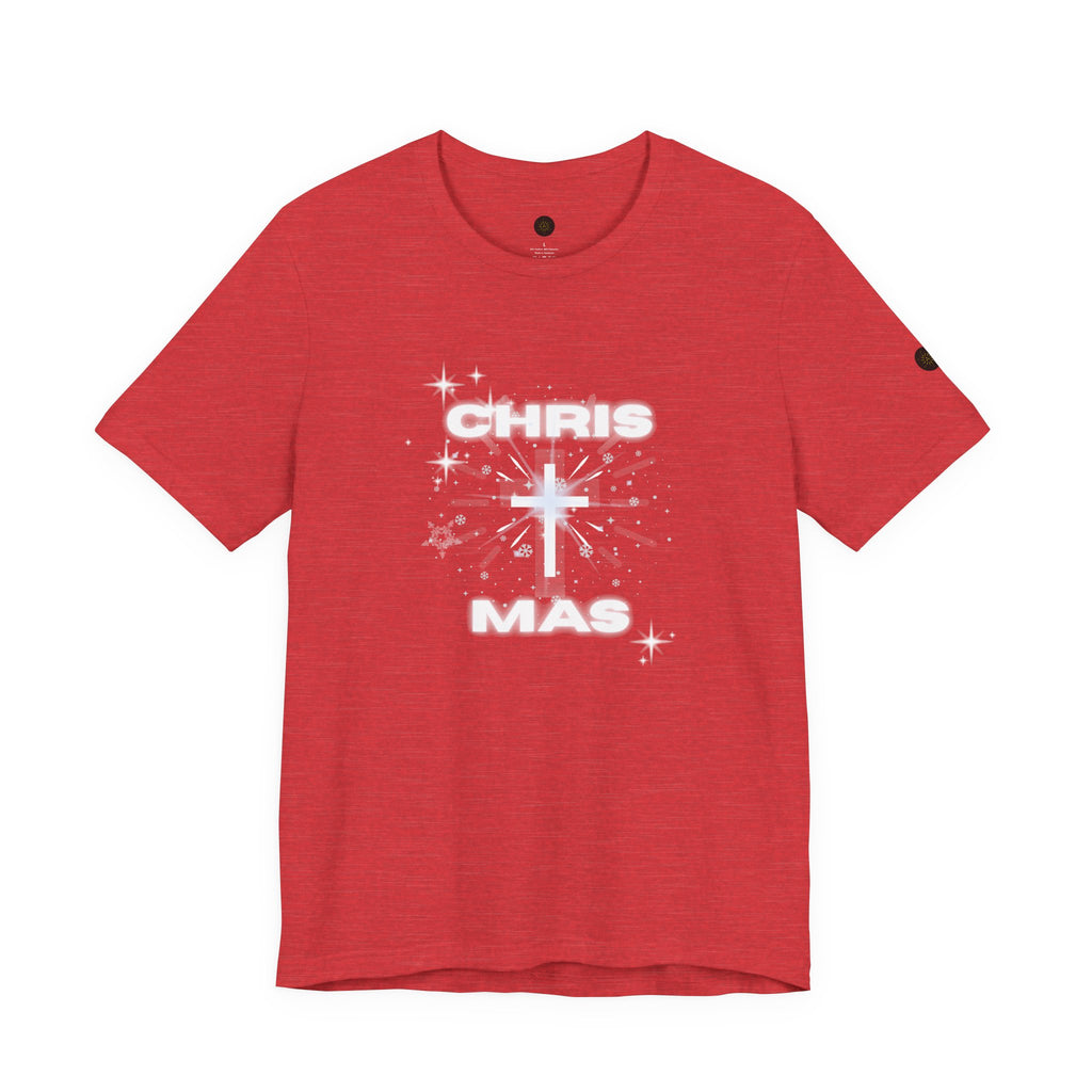 Christmas Tee, Holiday Apparel, Religious Gift, Family Christmas Shirt, Winter Fashion, Nativity Scene Tee - Unisex Jersey Short Sleeve Tee