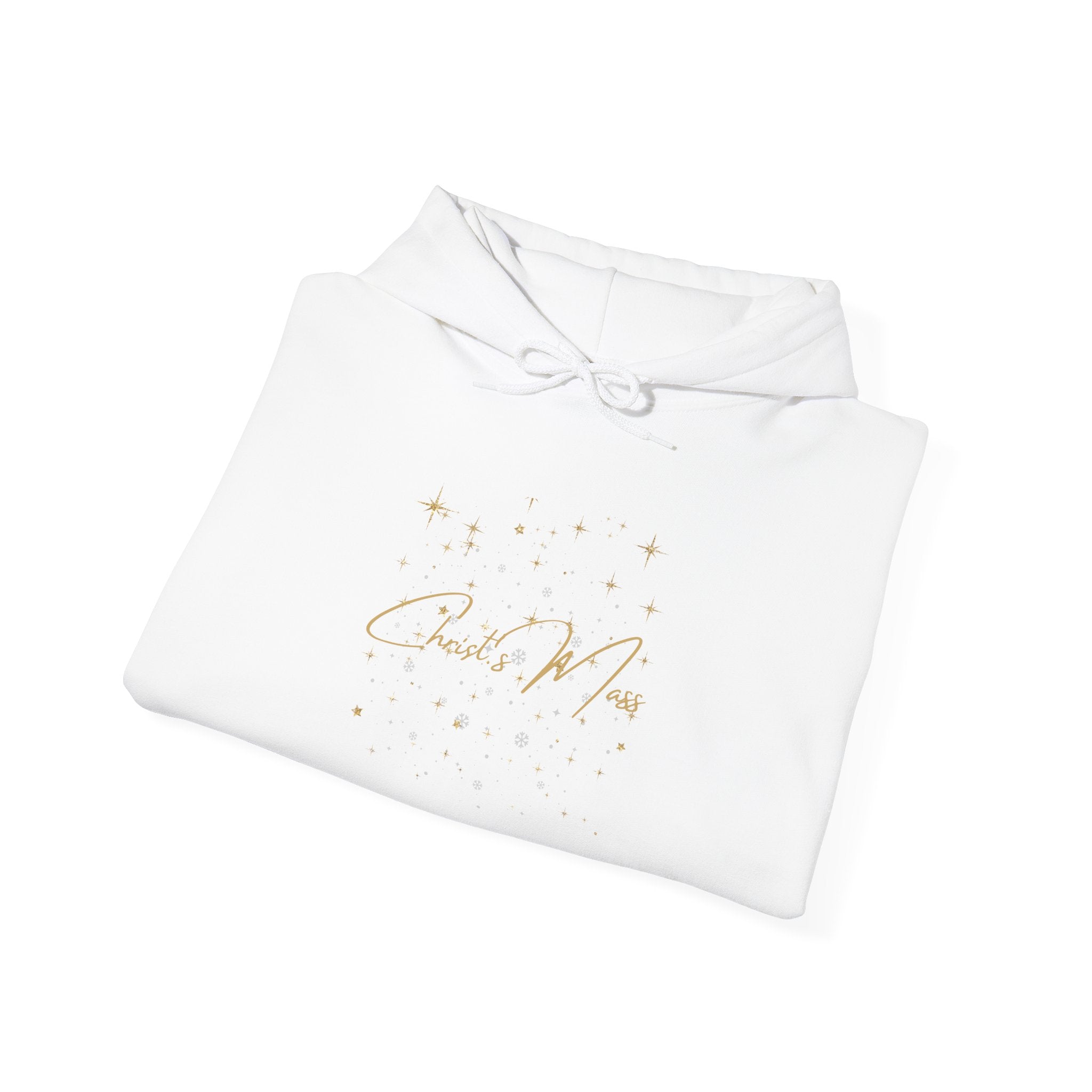 Christ's Mass Hoodie - Unisex Heavy Blend™ Hooded Sweatshirt, Holiday Faith Sweatshirt, Christian Apparel, Religious Pullover,