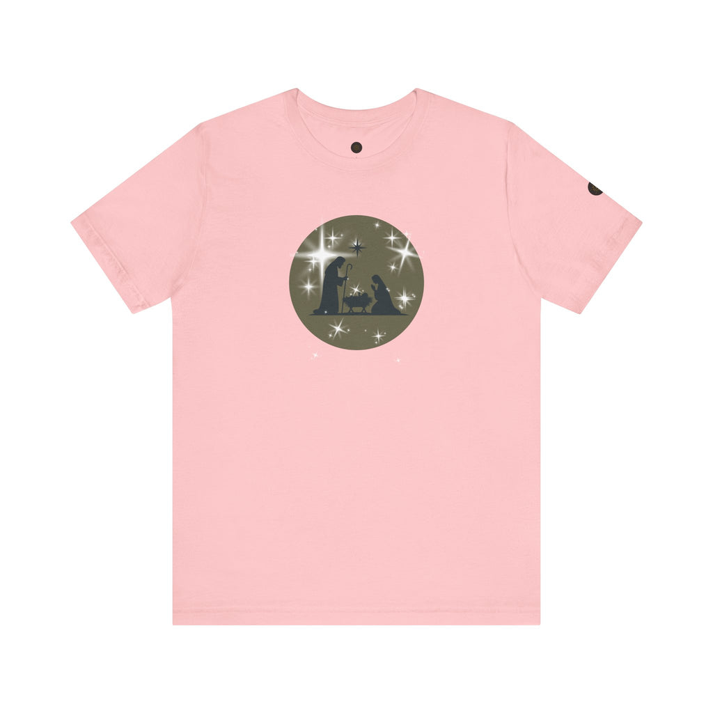 Christian Christmas Tee | Unisex Jersey Short Sleeve Tee, Holiday Apparel, Religious Gift, Family Christmas Shirt, Winter Fashion, Nativity