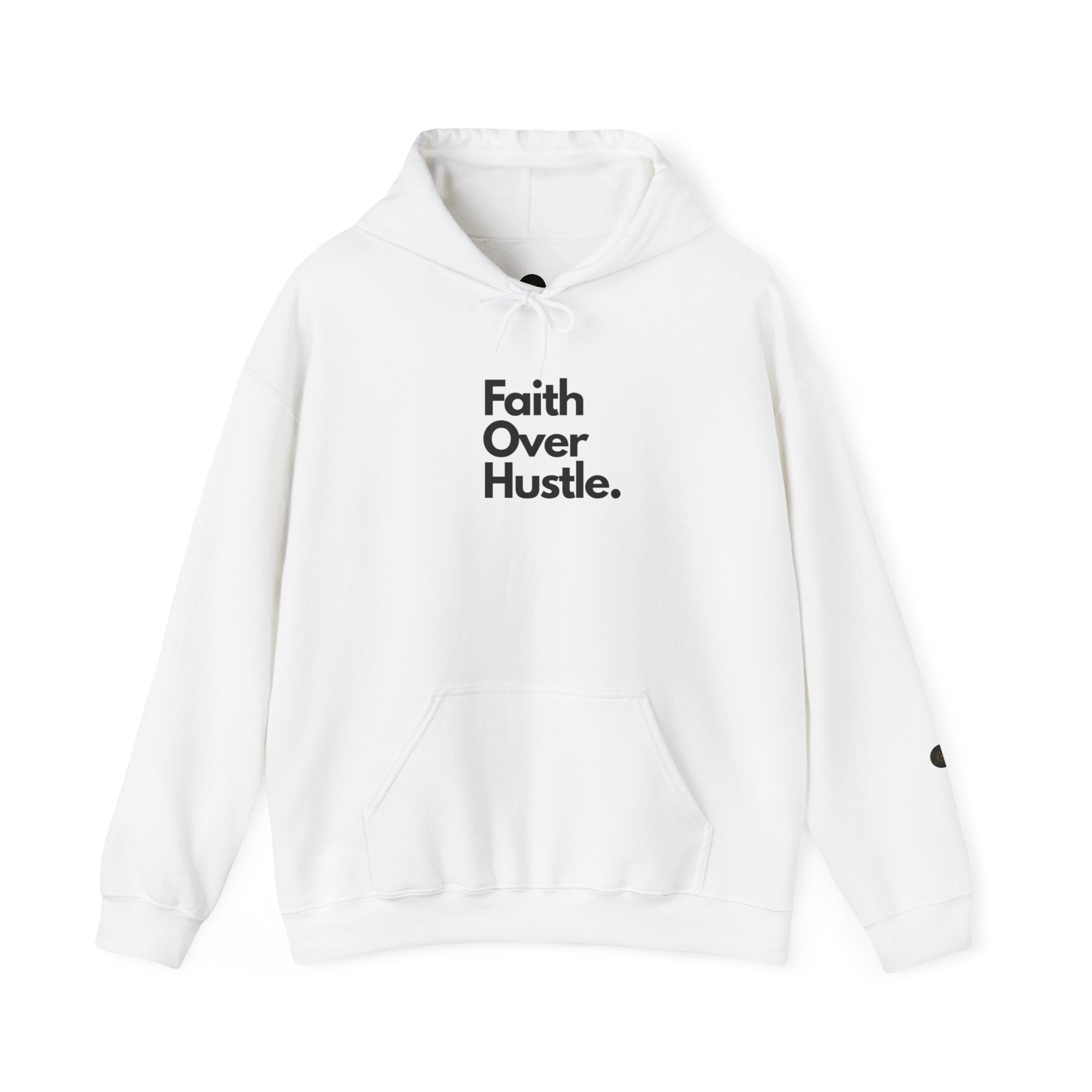 Faith Over Hustle Hoodie — Inspirational Christian Pullover