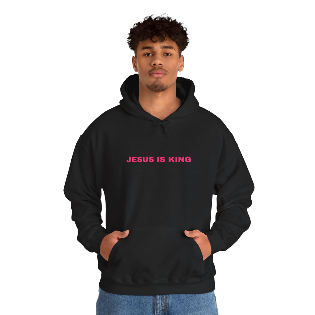 Jesus is King Hoodie - Men's Heavy Blend™ Hoodie for Spiritual Everyday Comfort