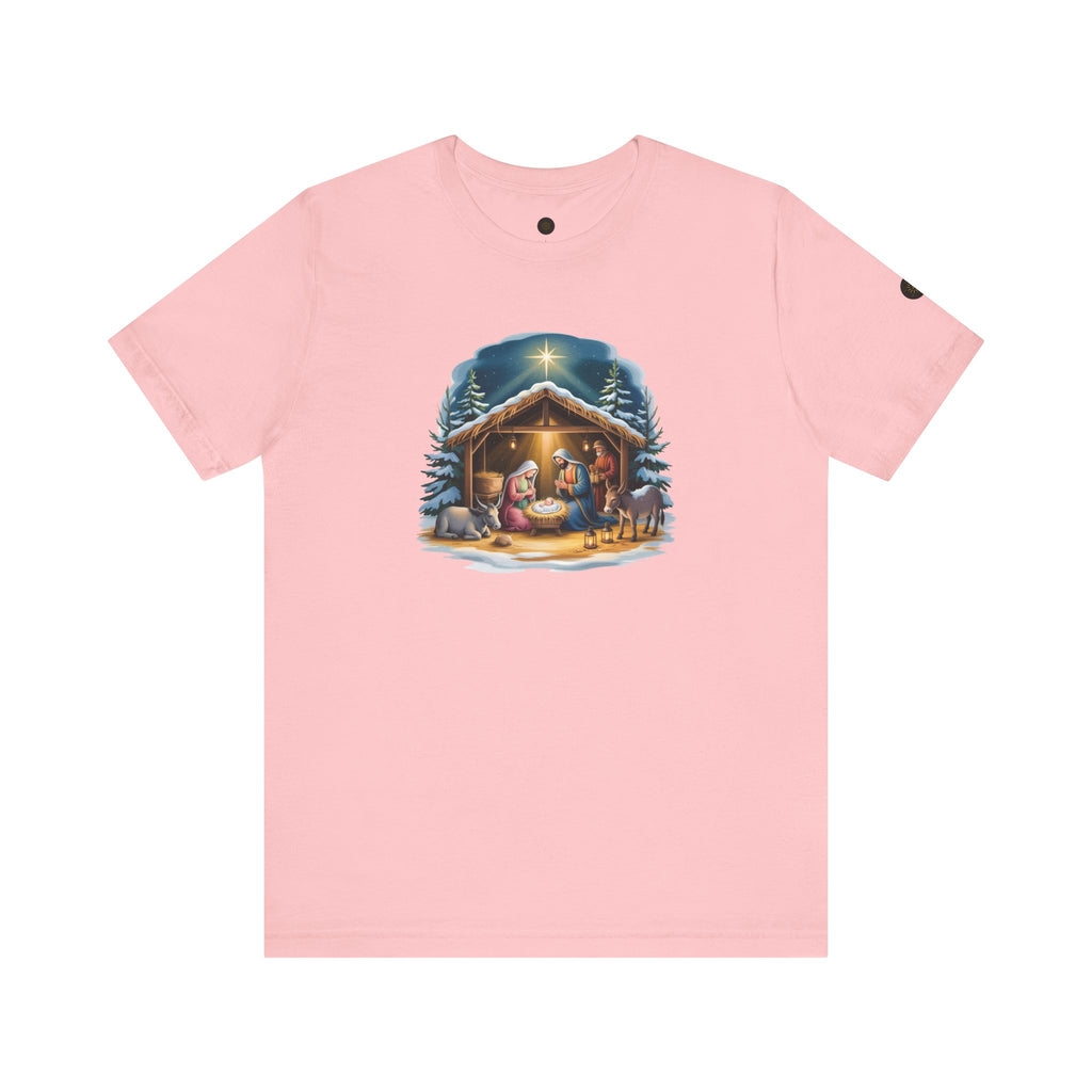 Nativity Scene Christmas Tee | Holiday Apparel, Religious Gift, Family Christmas Shirt, Winter Fashion, Nativity Scene Tee
