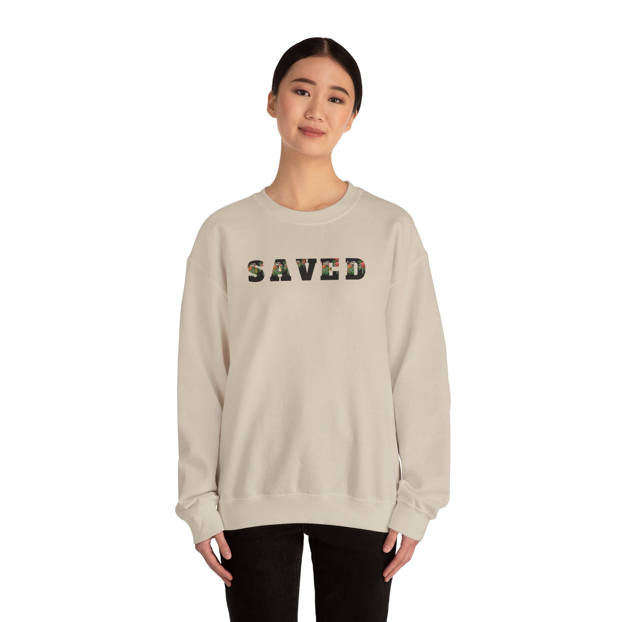 Saved Women's Crewneck Sweatshirt - Unisex Heavy Blend™