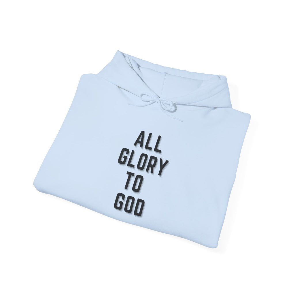 Religious Hooded Sweatshirt - All Glory to God
