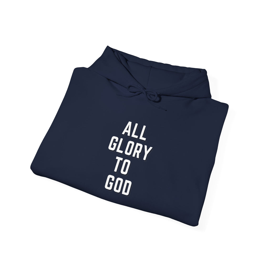 Religious Hooded Sweatshirt - All Glory to God
