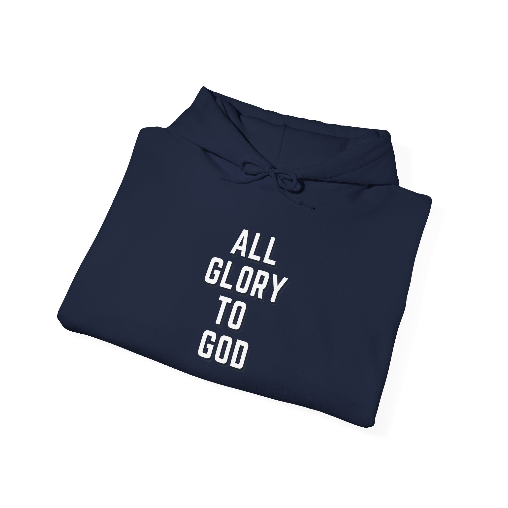 Religious Hooded Sweatshirt - All Glory to God