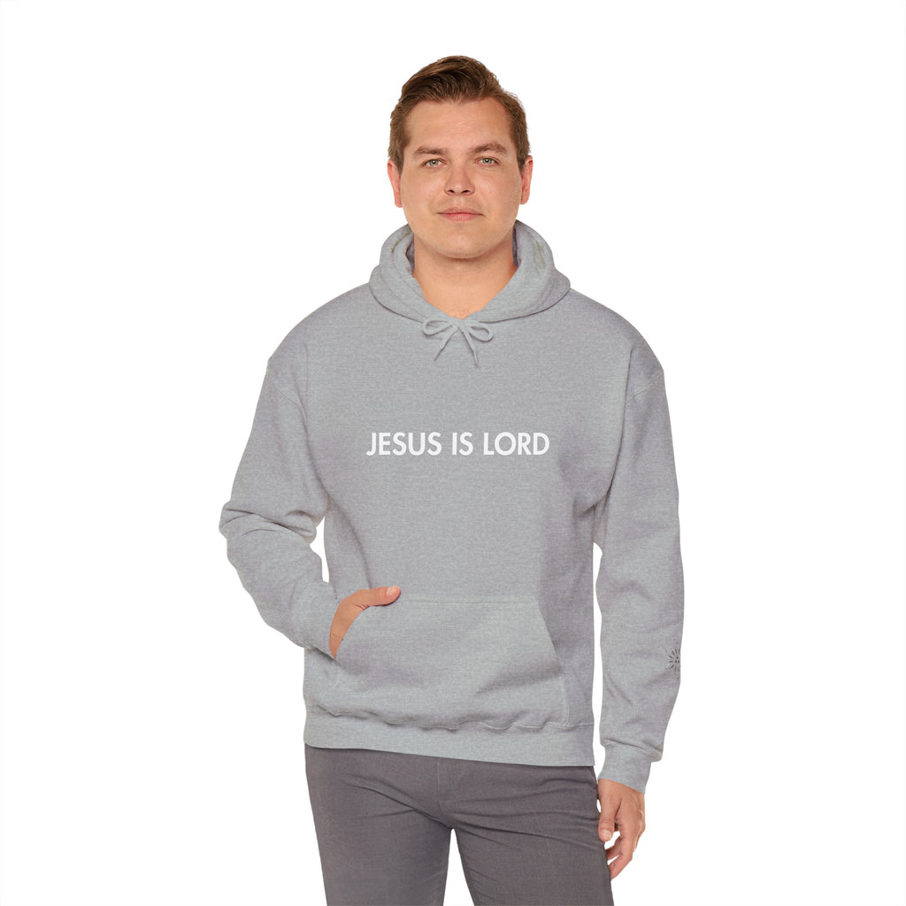 Hoodie - Jesus is Lord Men's Heavy Blend™ Hoodie for Spiritual Everyday Comfort