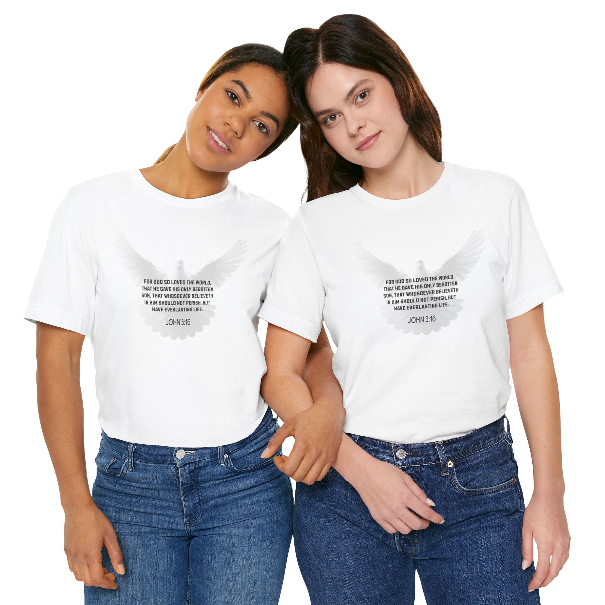 Christian Women's Tee - John 3:16 Short Sleeve Tee
