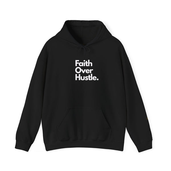 Faith Over Hustle Hoodie — Inspirational Christian Pullover
