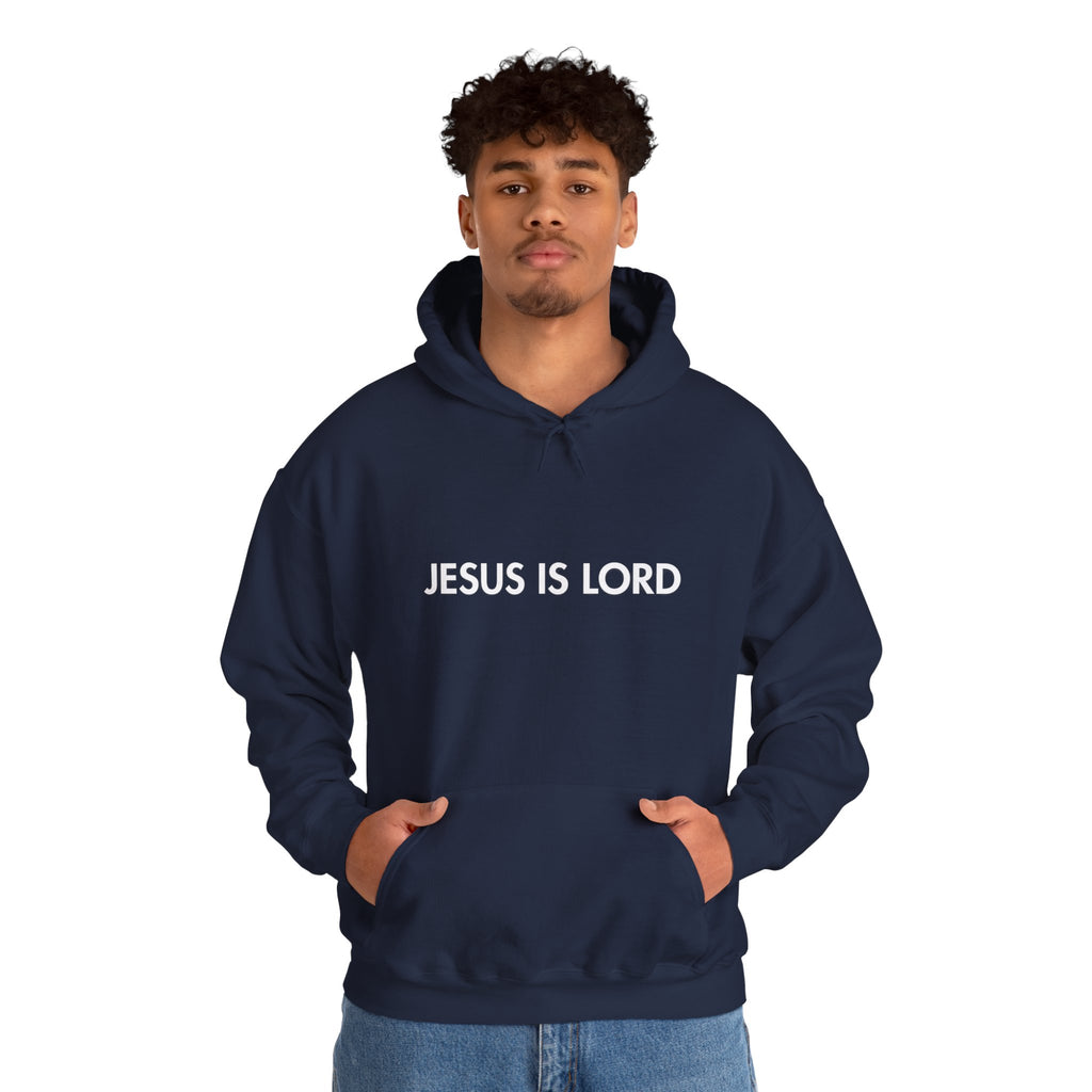 Hoodie - Jesus is Lord Men's Heavy Blend™ Hoodie for Spiritual Everyday Comfort