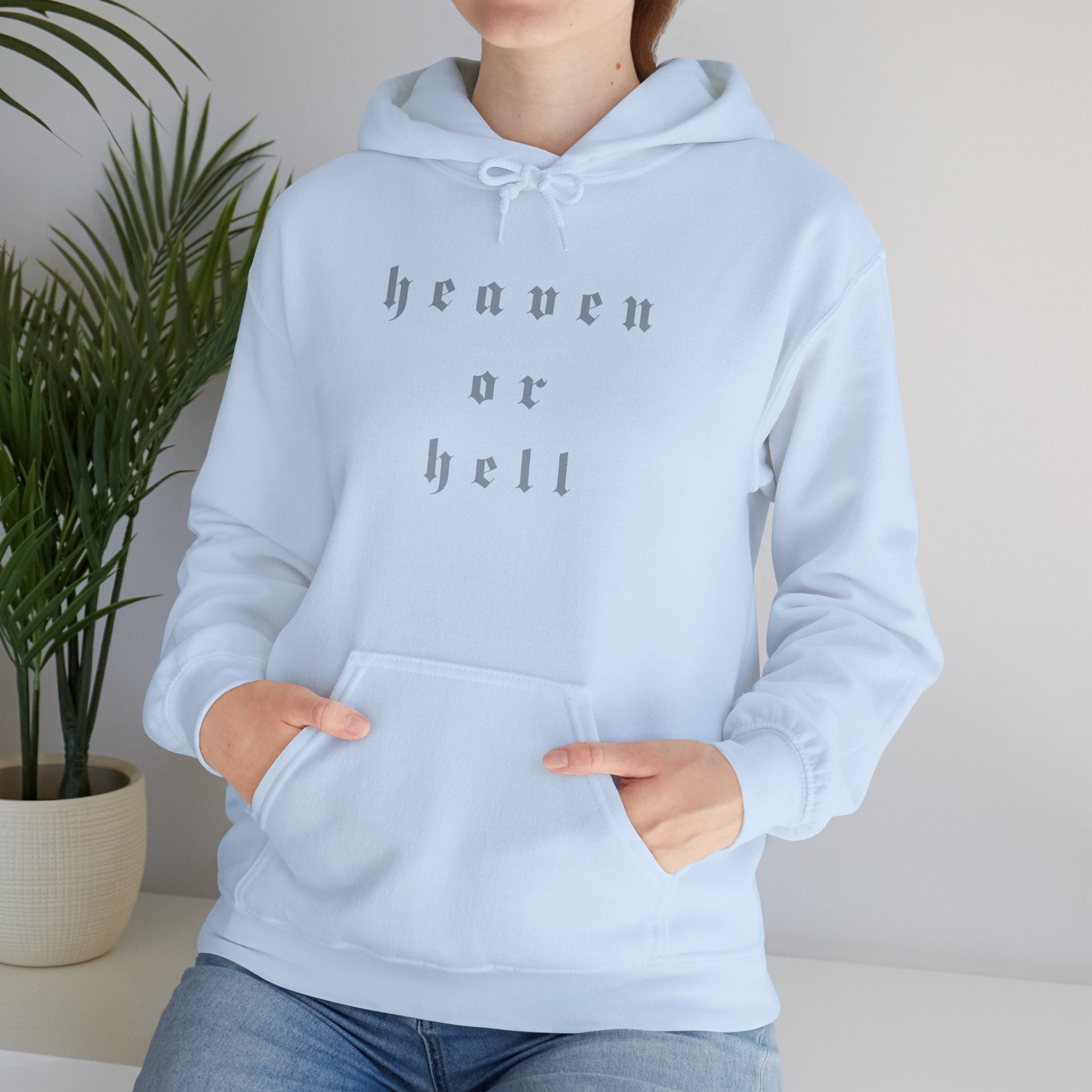 Heaven or Hell Women's Heavy Blend™ Hoodie - Cozy Casual Wear for Any Occasion, Spiritual Gift, Everyday Comfort, Unique Graphic [...]