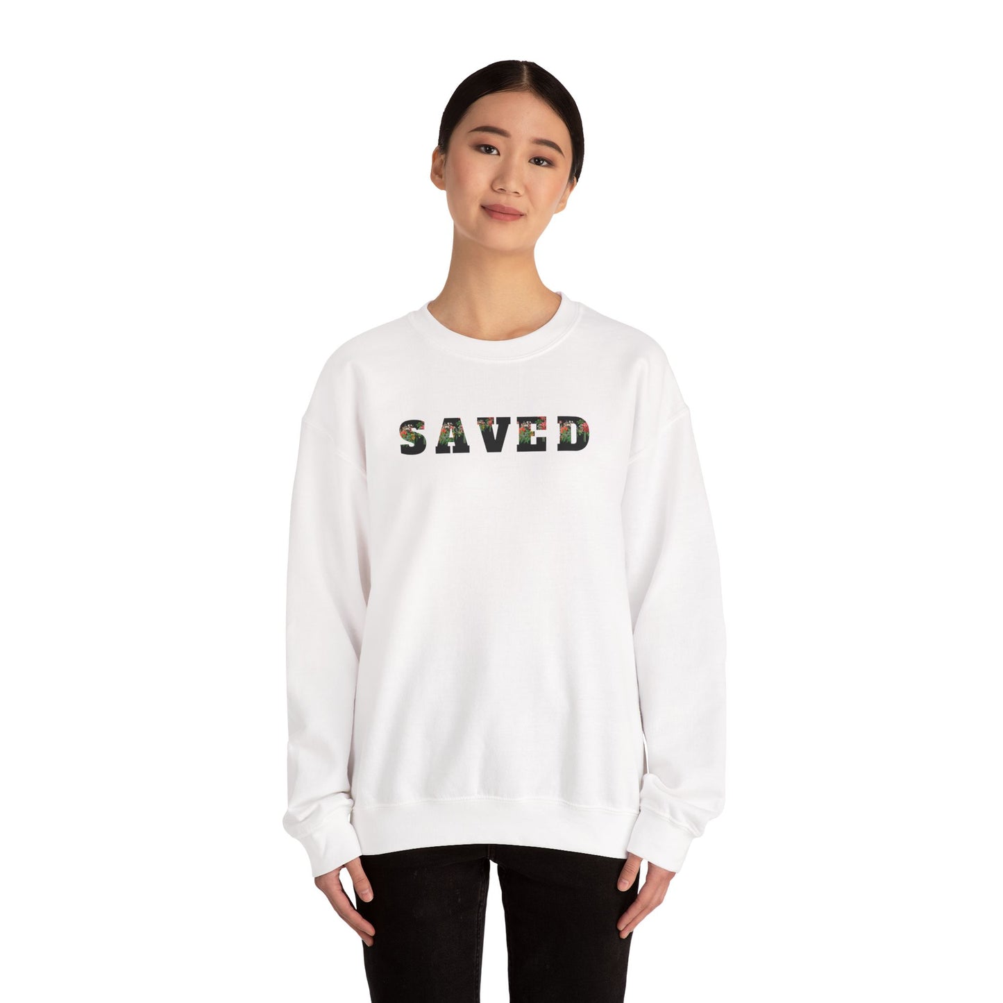 Saved Women's Crewneck Sweatshirt - Unisex Heavy Blend™