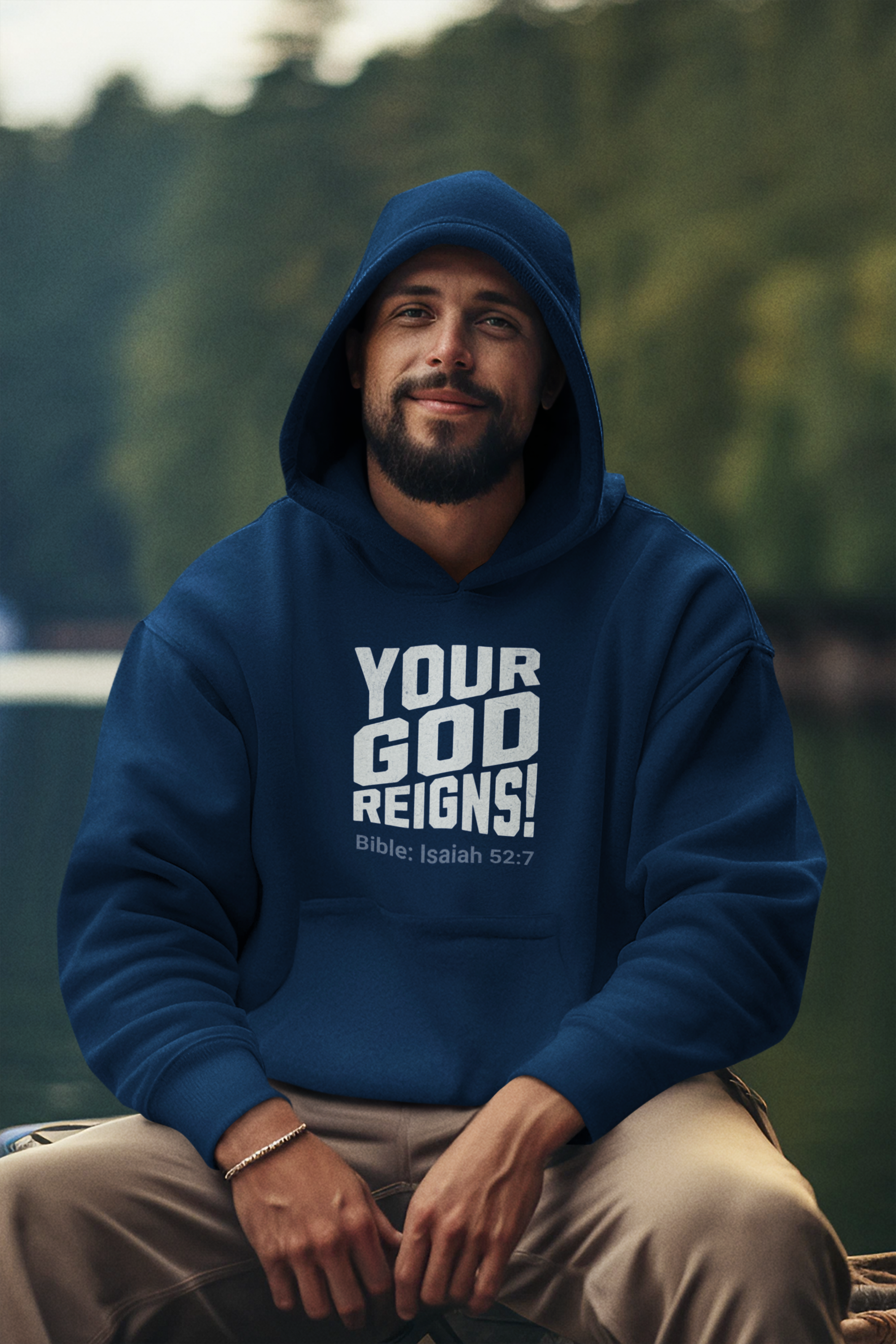 Isaiah 52:7 Your God reigns Men's Heavy Blend™ Hoodie - Cozy Casual Wear for Any Occasion, Spiritual Gift, Everyday Comfort, Unique Graphic [...]