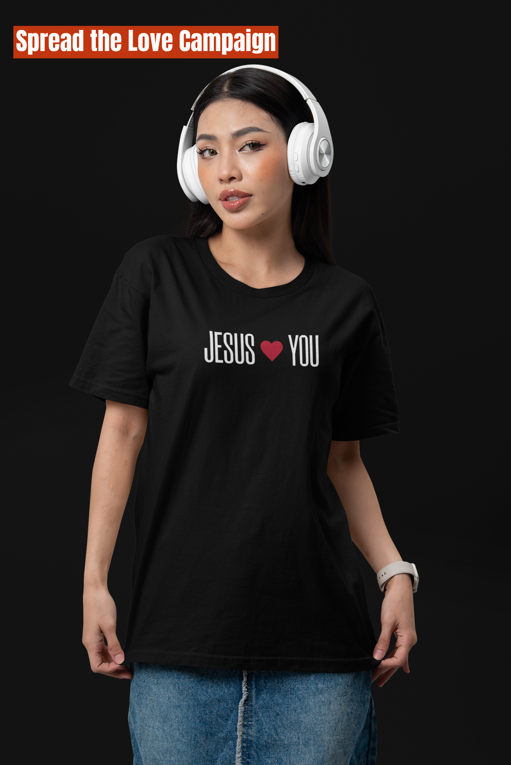 Unisex Spread the Jesus Love Campaign Tee