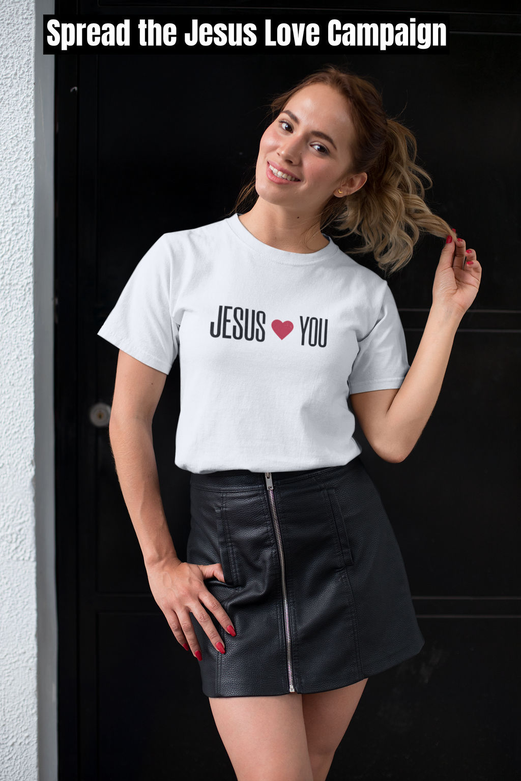 Christian Women's Tee - Jesus Loves You Unisex Jersey Short Sleeve Tee