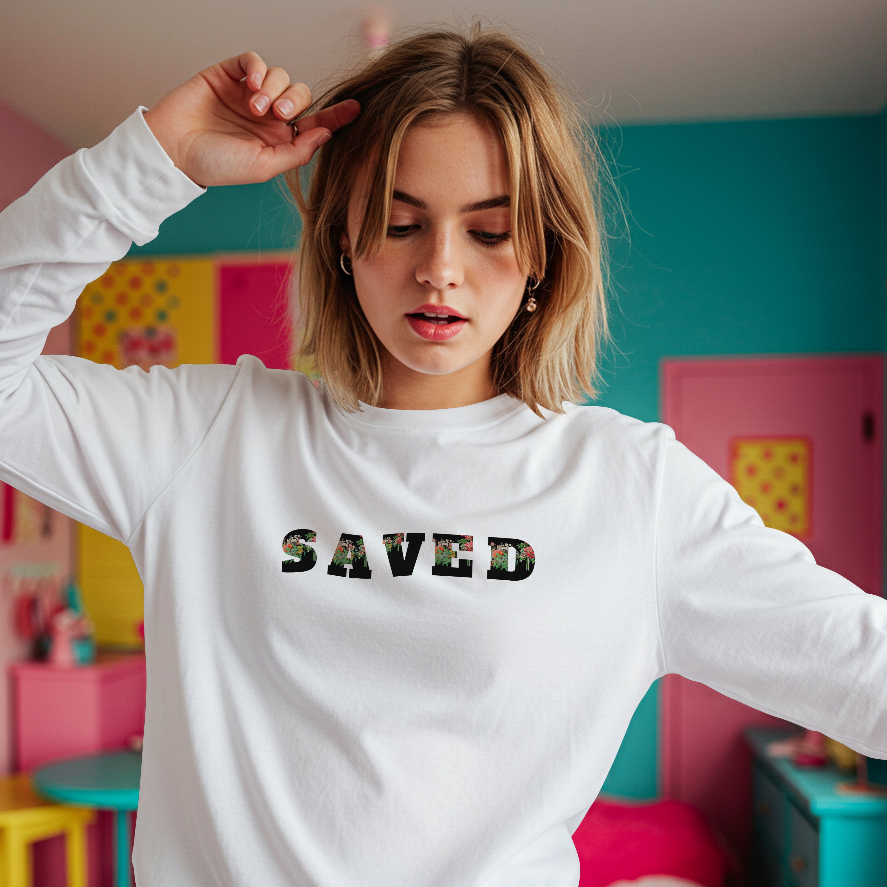 Saved Women's Crewneck Sweatshirt - Unisex Heavy Blend™