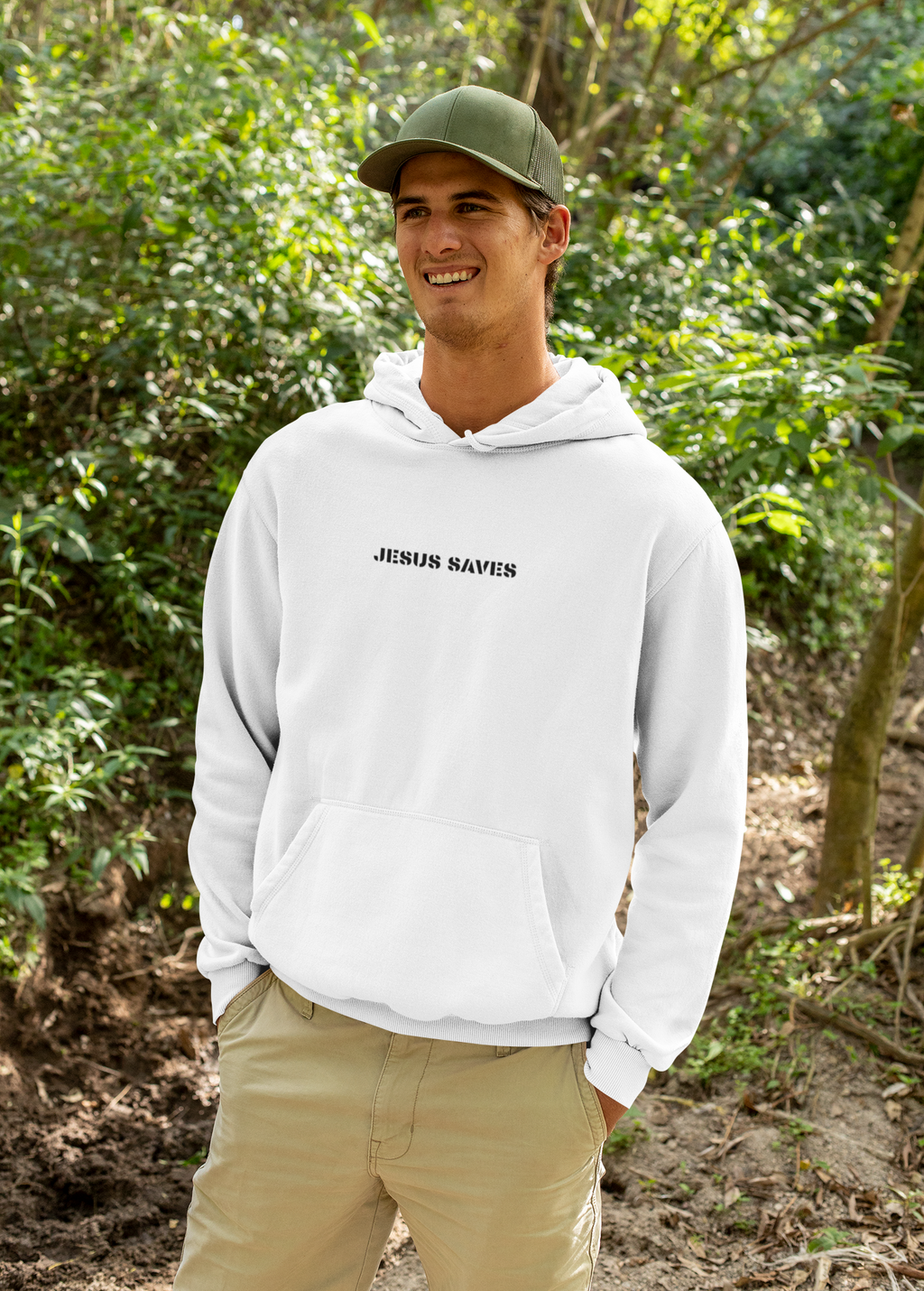 Jesus Saves - Men's Hoodie