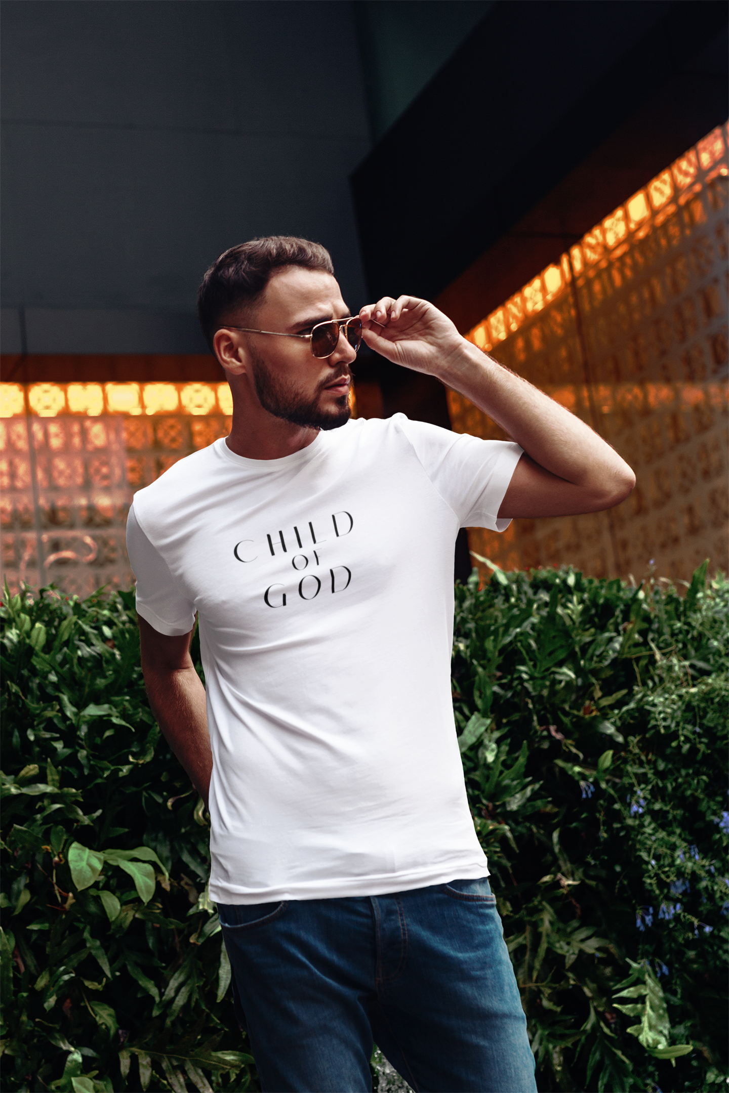Men's Tee - Child of God Religious Christian Unisex Jersey Short Sleeve Tee Shirt